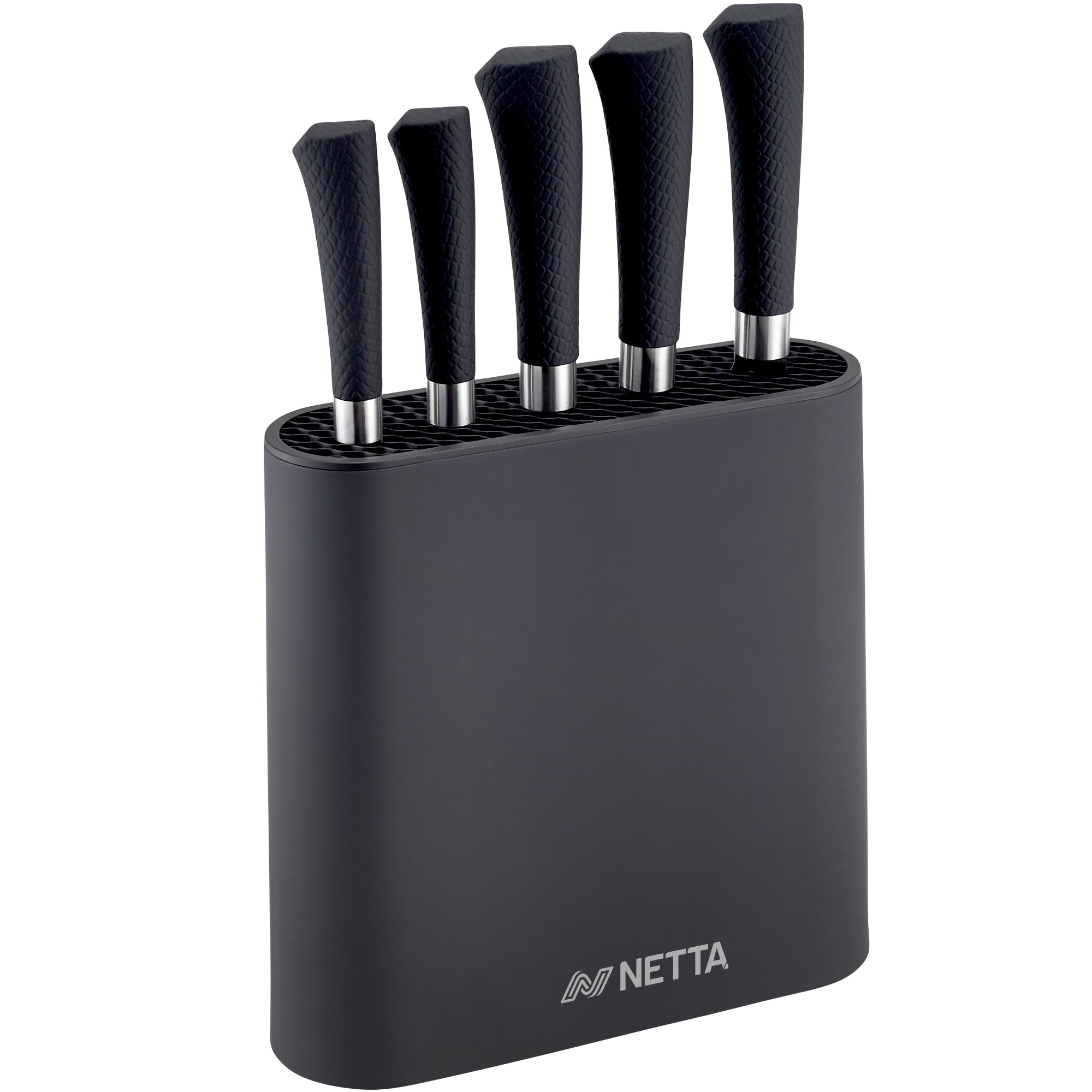 NETTA 6 Piece Knife Set With Block