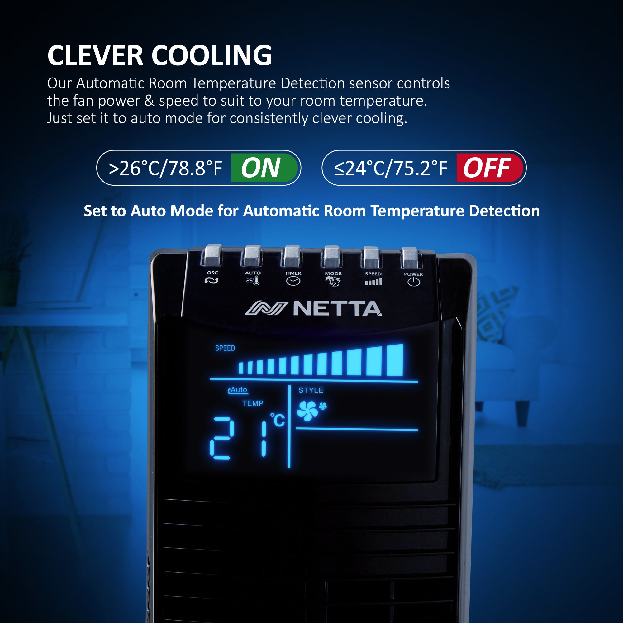 44 Inch Tower Fan with 8-hour Timer - Black