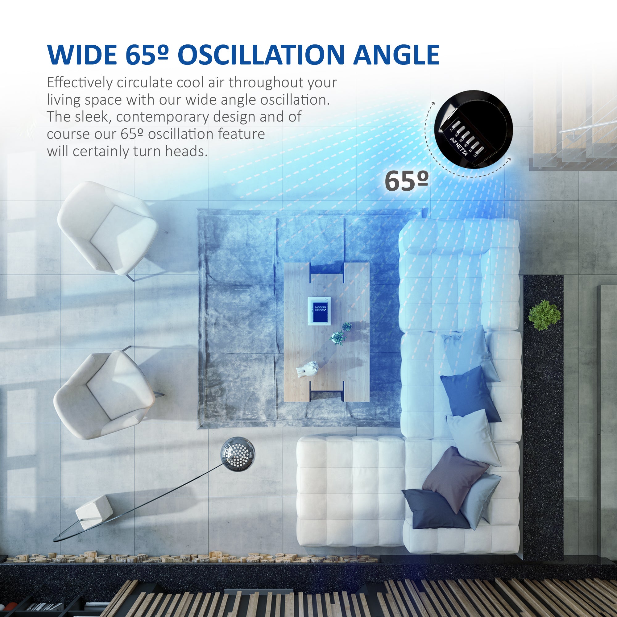 44 Inch Tower Fan with 8-hour Timer - Black