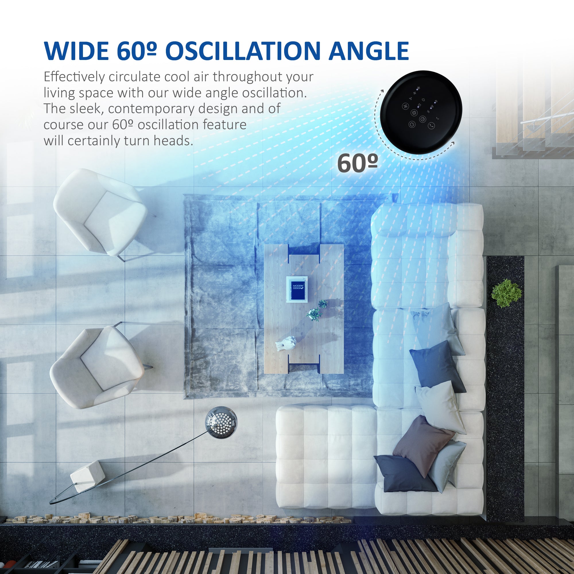 NETTA 42 Inch Tower Fan with Remote Control