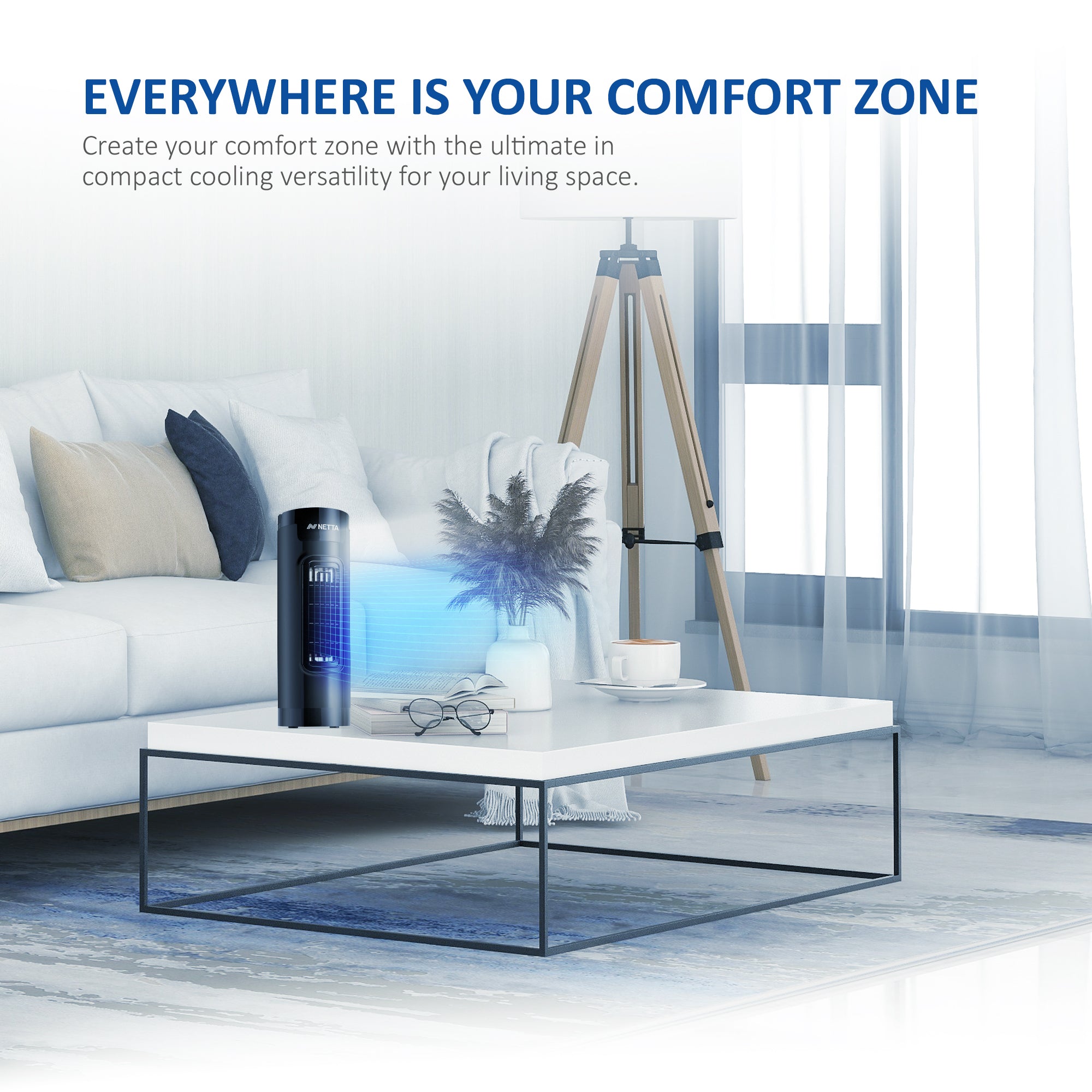 NETTA 14 Inch Desk Tower Fan