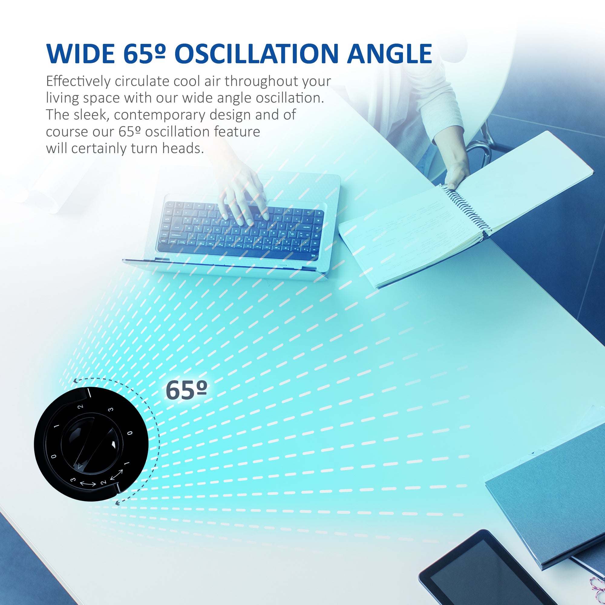 NETTA 14 Inch Desk Tower Fan