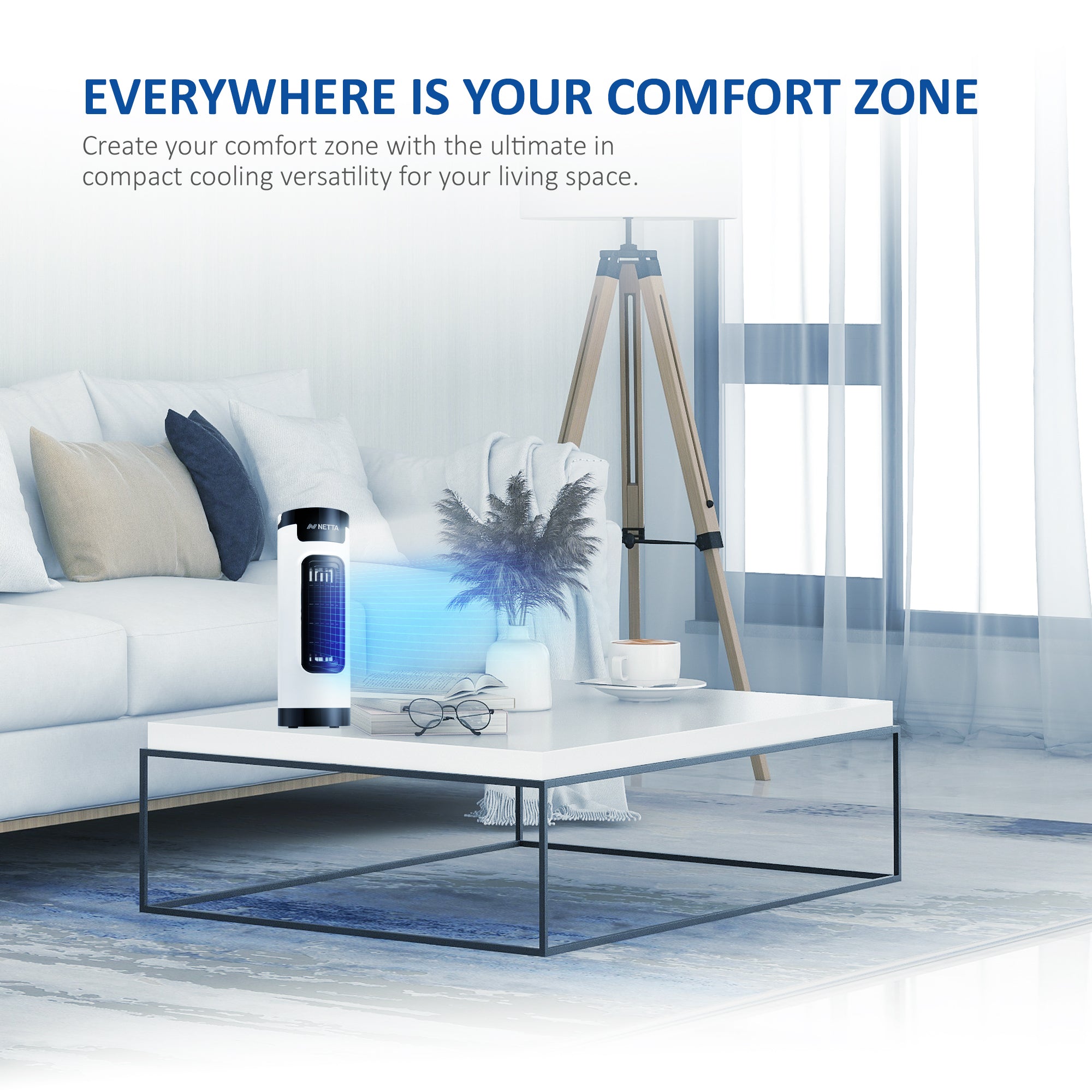 NETTA 14 Inch Desk Tower Fan