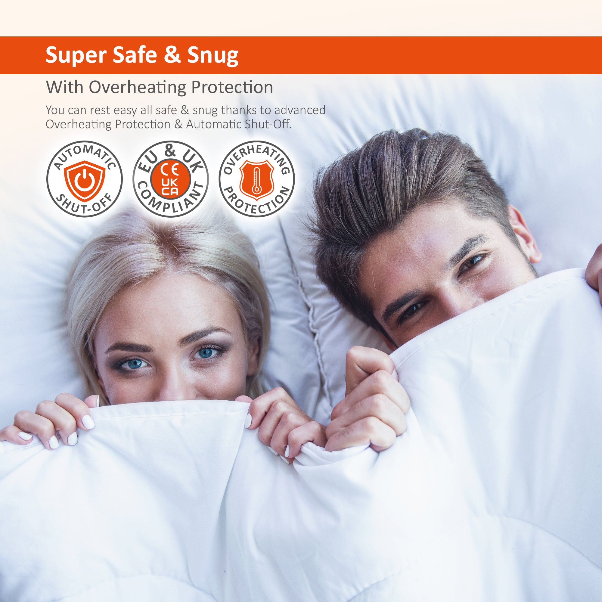 Wärmer 'Cover Max' Electric Blanket - Maximum Coverage, Dual Heating Zones, 9 Heat Settings & Timer