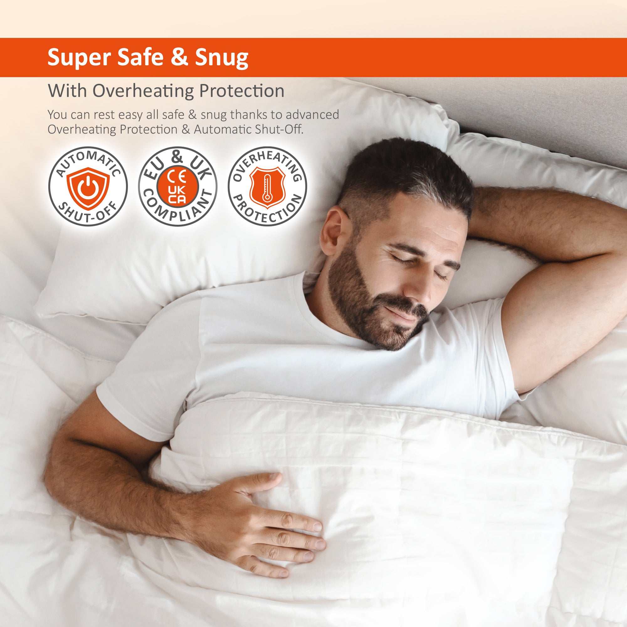 Wärmer 'Cover Max' Electric Blanket - Maximum Coverage, Dual Heating Zones, 9 Heat Settings & Timer