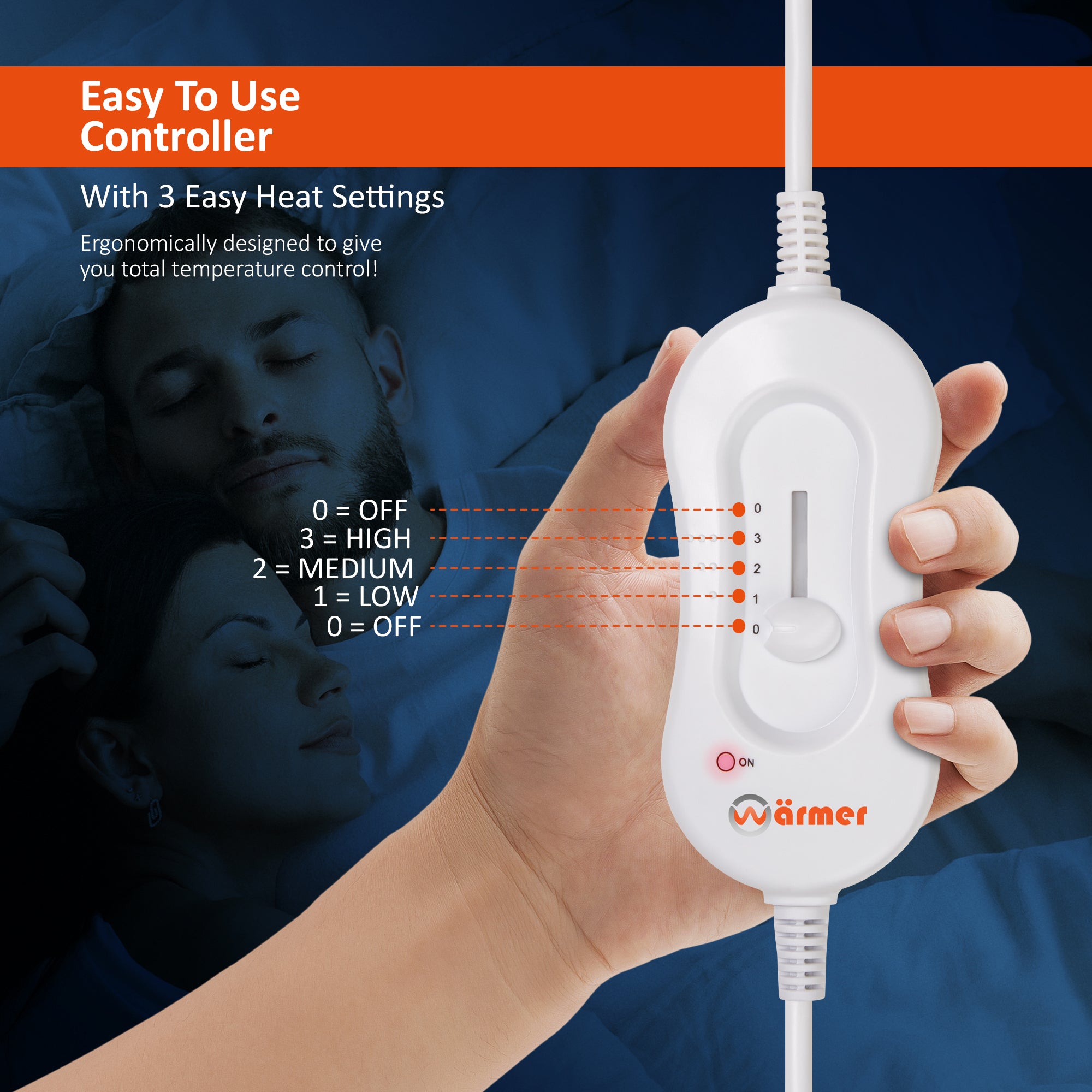 Wärmer Diamond Lattice Tie Down Electric Heated Blanket