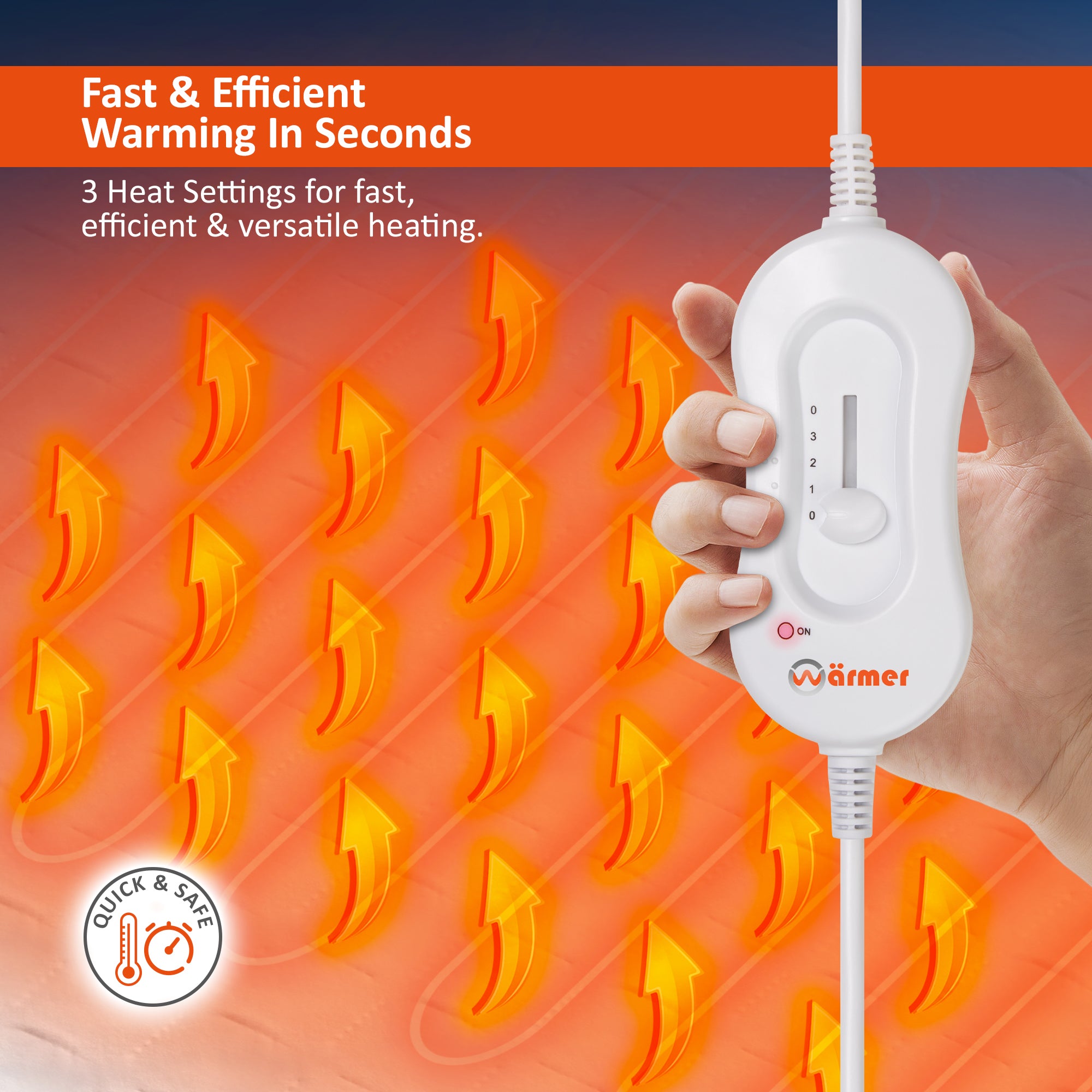 Wärmer Diamond Lattice Tie Down Electric Heated Blanket