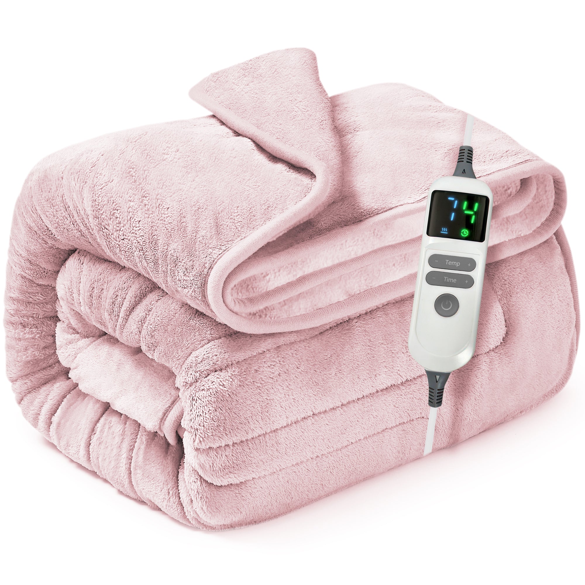 Wärmer Electric Heated Throw Blanket Digital Controller Timer, 9 Heat Setting, Auto Shutoff