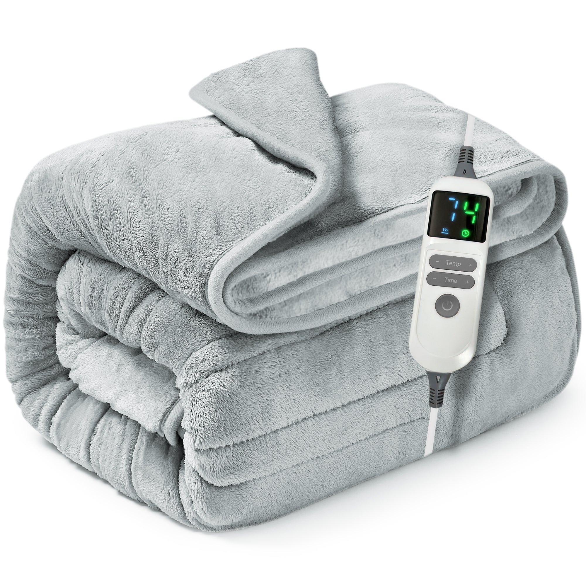 Wärmer Electric Heated Throw Blanket Digital Controller Timer, 9 Heat Setting, Auto Shutoff