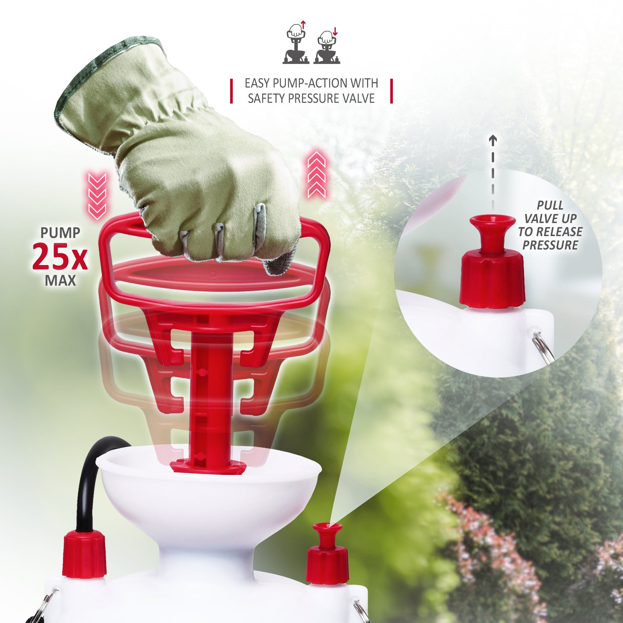 NETTA Pressure Sprayer with Adjustable Lance Nozzle