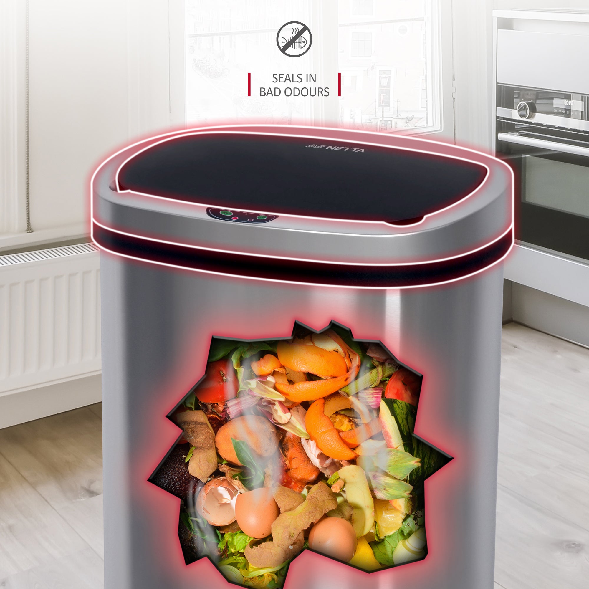 NETTA Sensor Bin - Stainless Steel - 50L