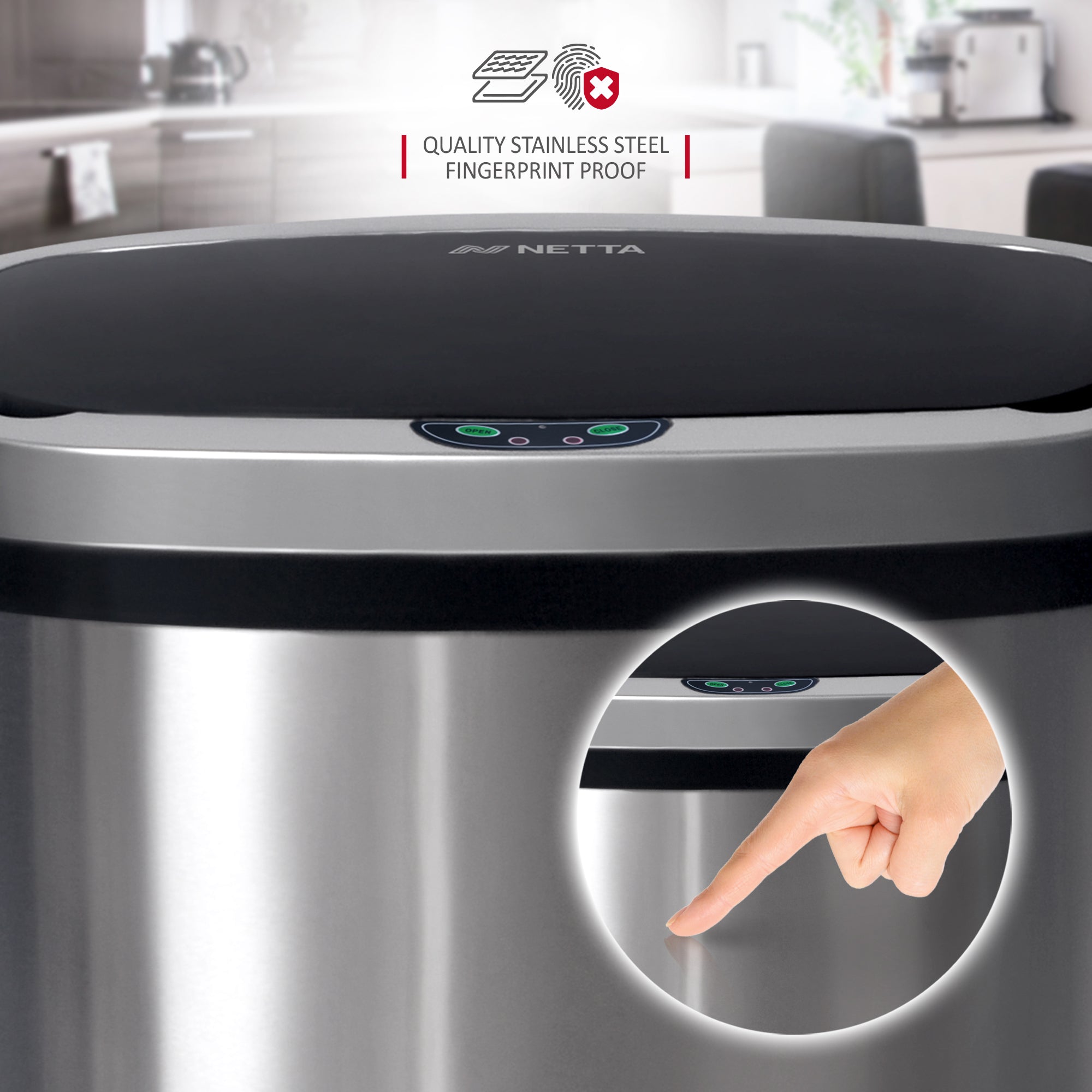 NETTA Sensor Bin - Stainless Steel - 50L