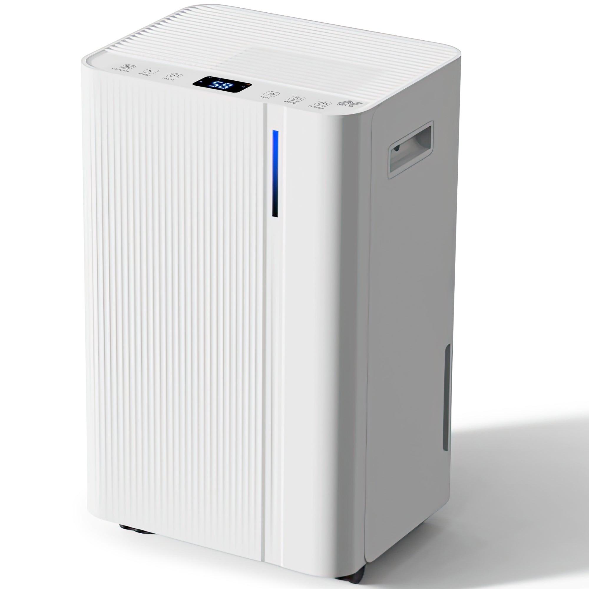 NETTA Quiet Dehumidifier, Poweful Mould Remover & Laundry Drying with 24-Hour Timer and Sleep Mode for Damp, Mould and Condensation