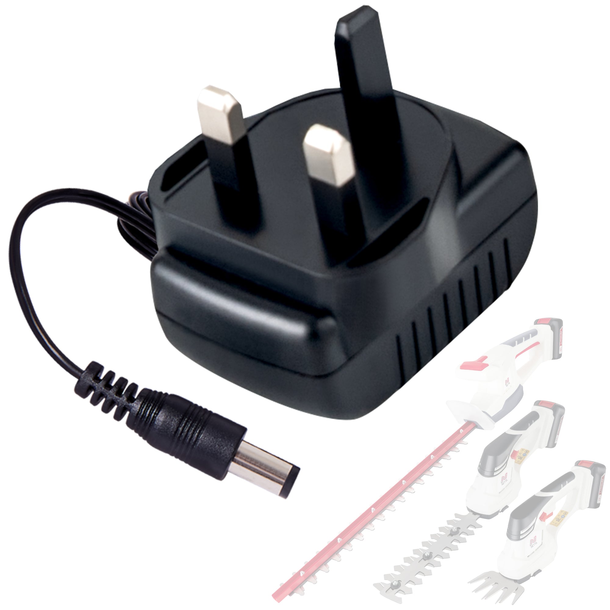 NETTA Cordless Hedge Trimmer & Cutter - 12V Ultra-Light, Lithium-Ion Battery, Charger Included