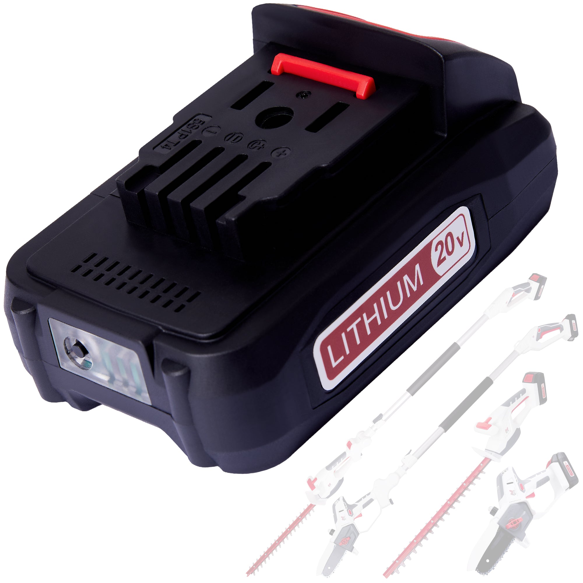 NETTA 20V Cordless 2-in-1 Hedge Trimmer - Telescopic & Handheld