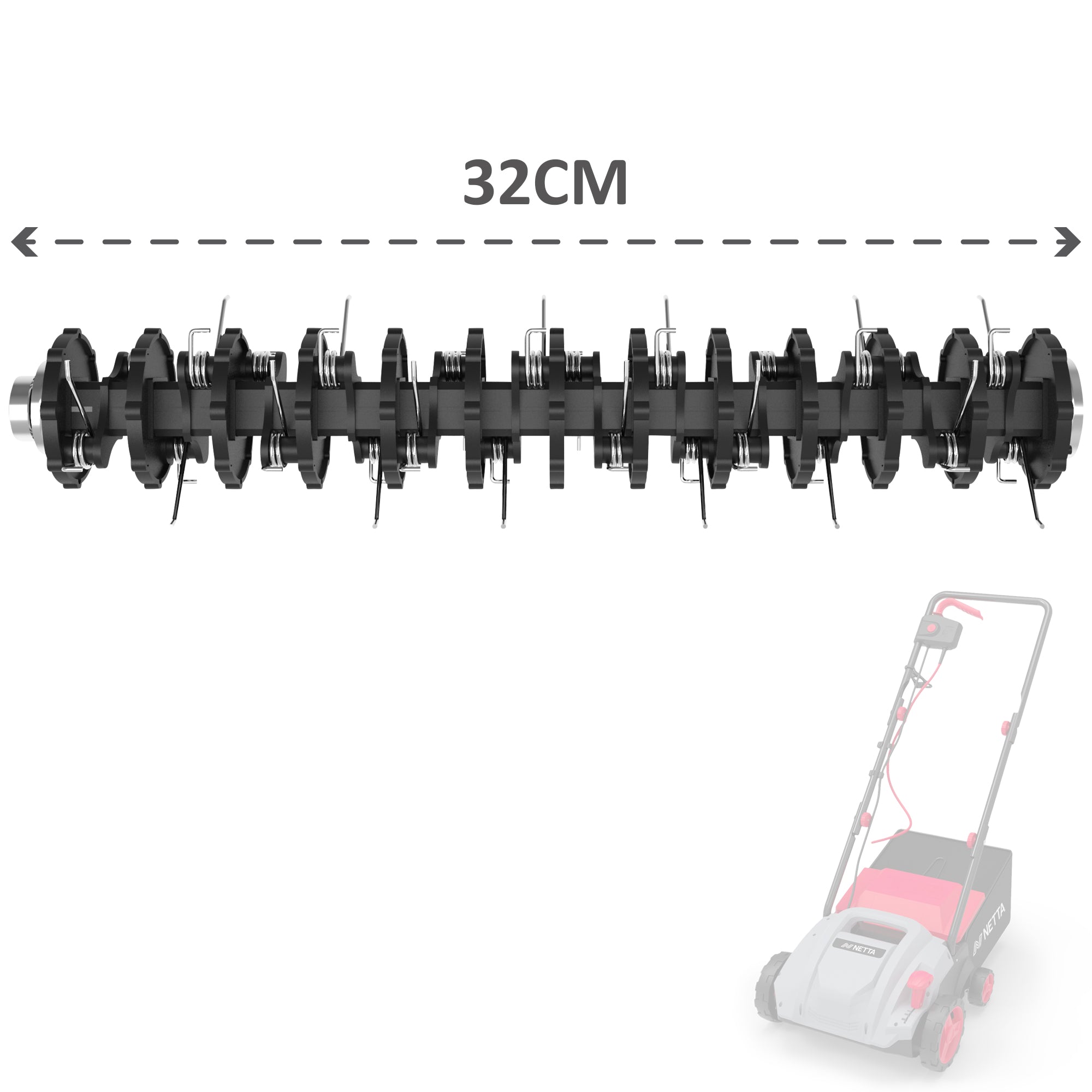 Netta Replacement Scarifier & Aerator Roller