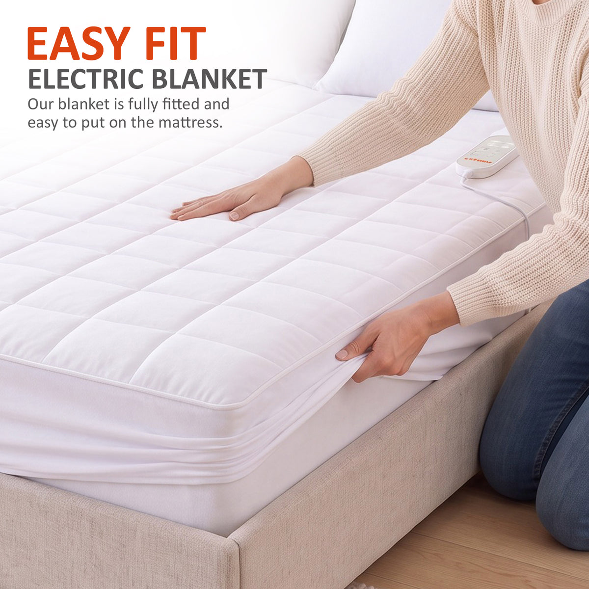 Wärmer 200 Thread Cotton Fully Fitted Electric Blanket