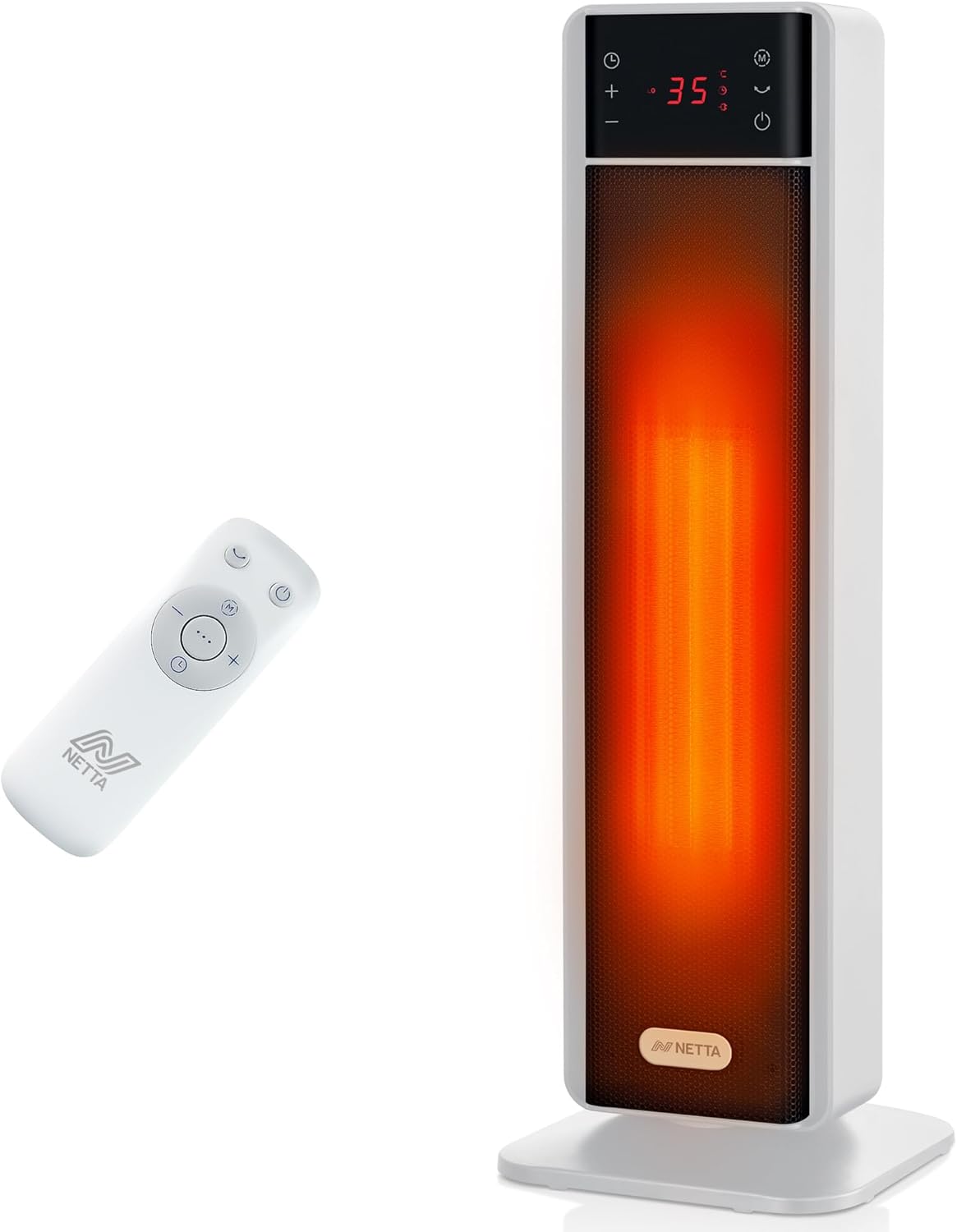 NETTA Tall Ceramic Tower Heater 2000W, Portable Electric Heater with Remote