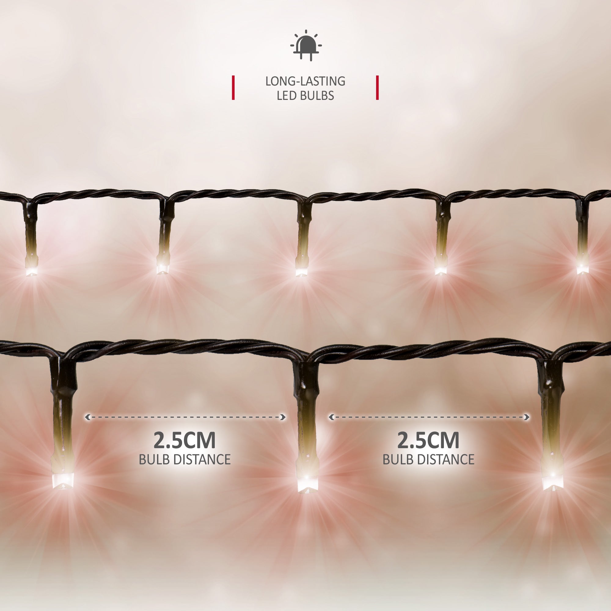 NETTA Christmas Fairy String Lights LED Outdoor & Indoor