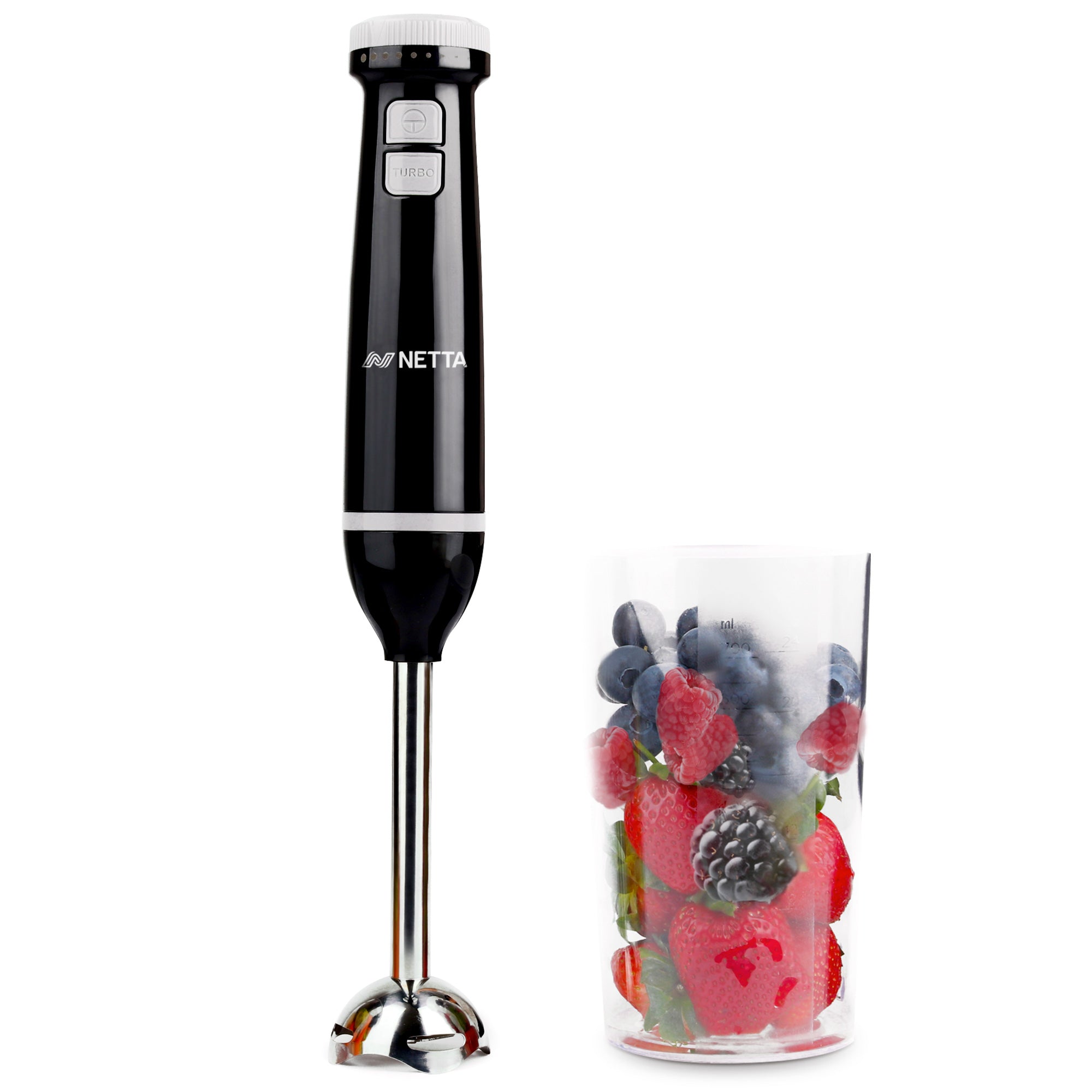 NETTA Hand Blender with Whisk, Mini Chopper and 700ml Beaker