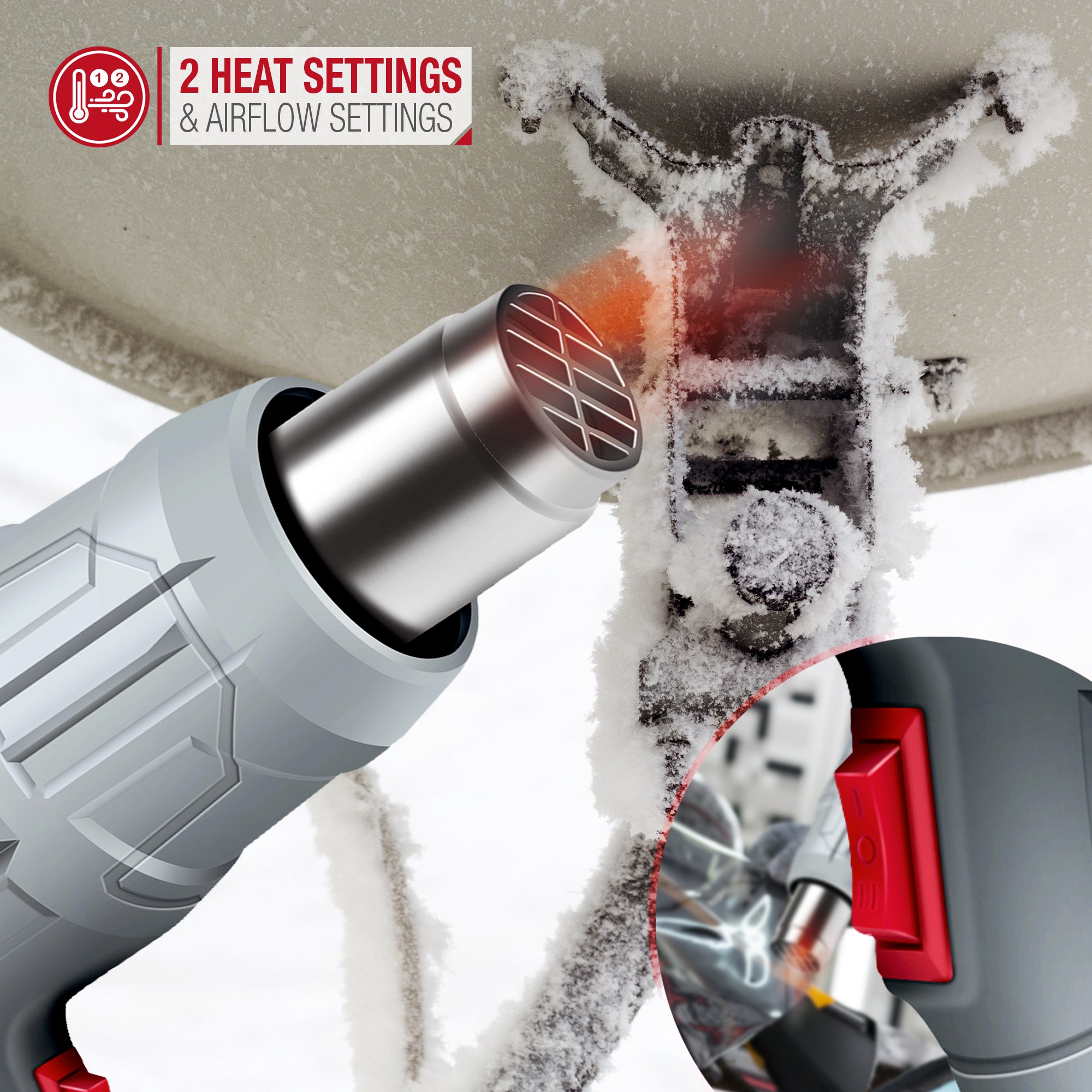 NETTA 2000W Heat Gun with Accessories