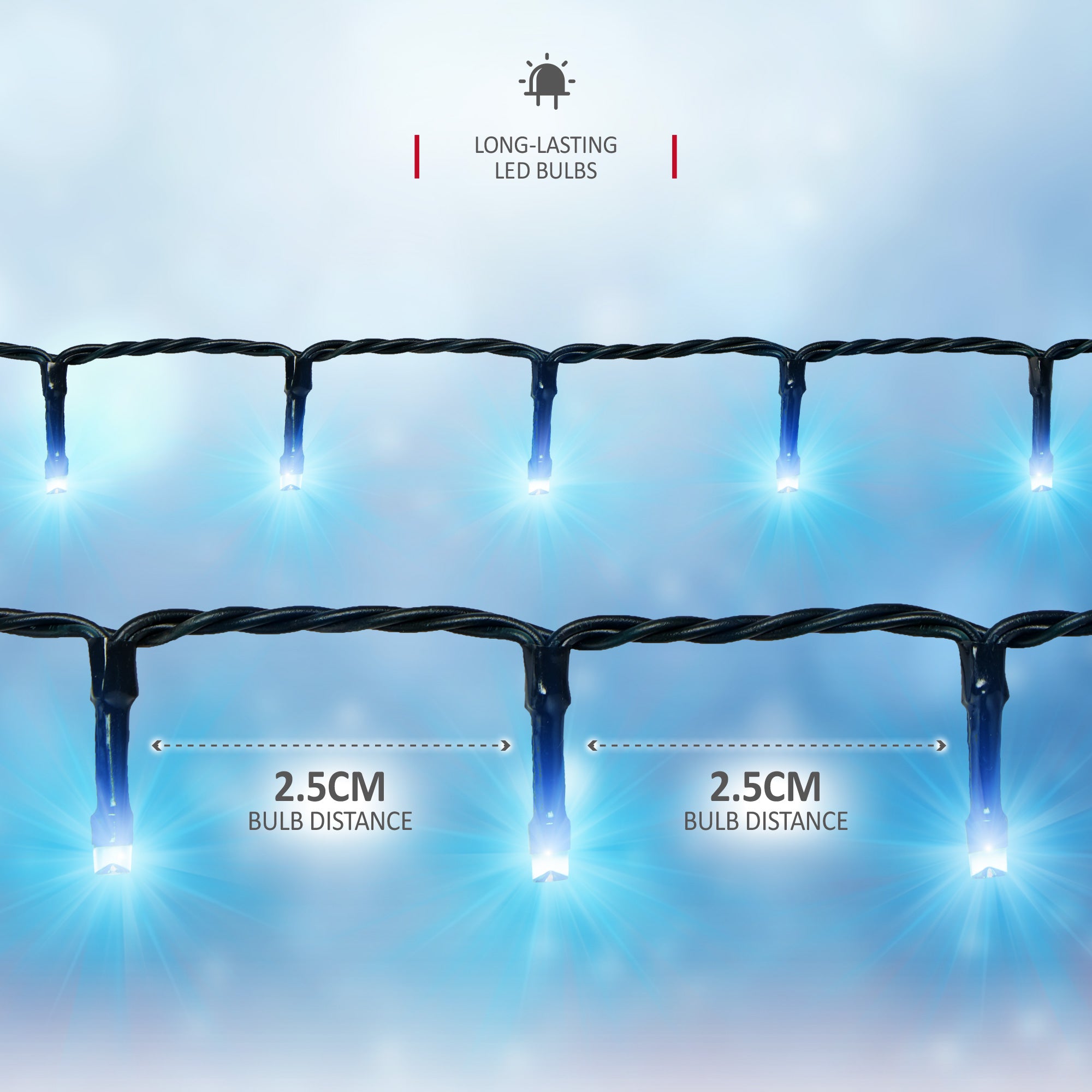 NETTA Christmas Fairy String Lights LED Outdoor & Indoor