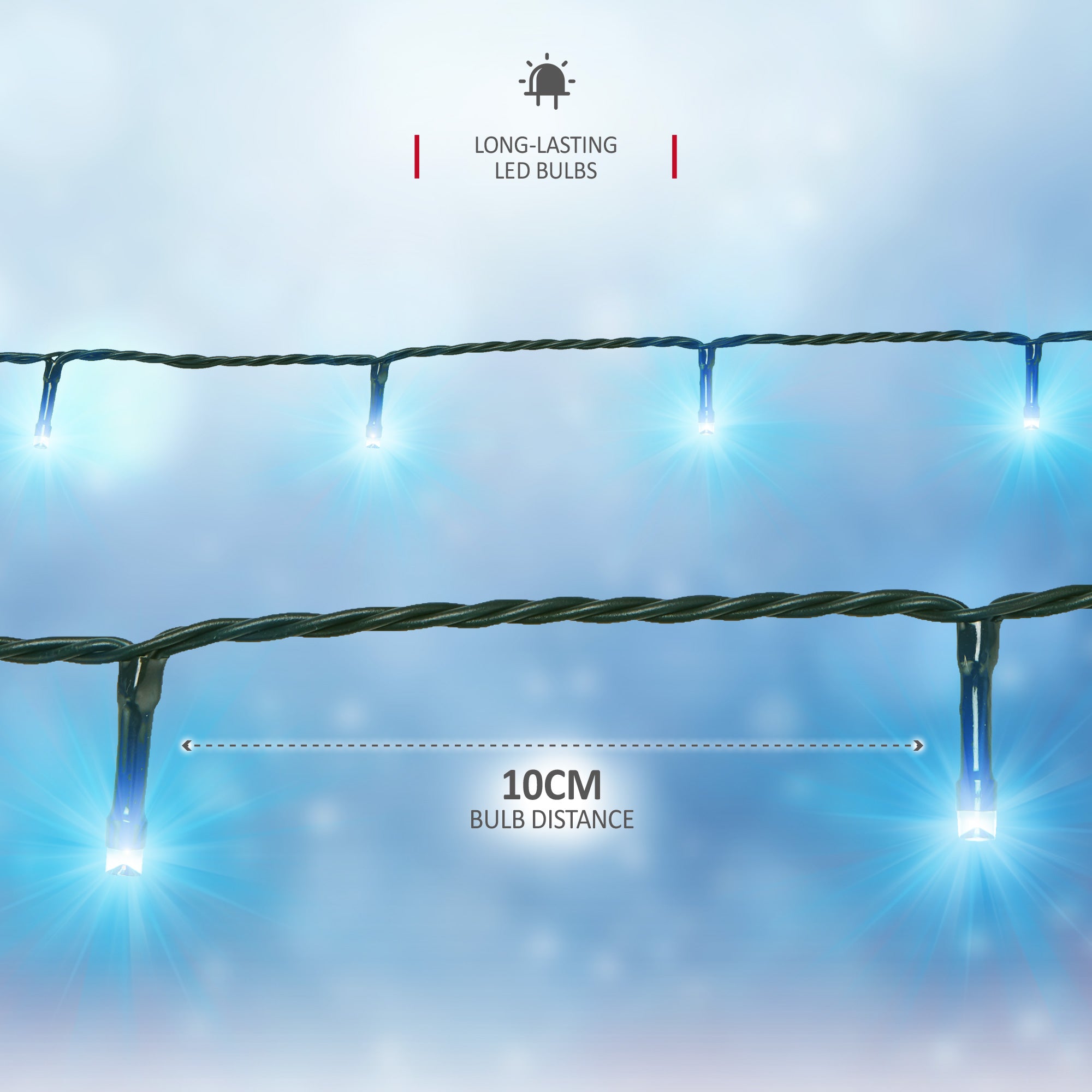 NETTA LED Fairy String Lights Outdoor and Indoor Plug In