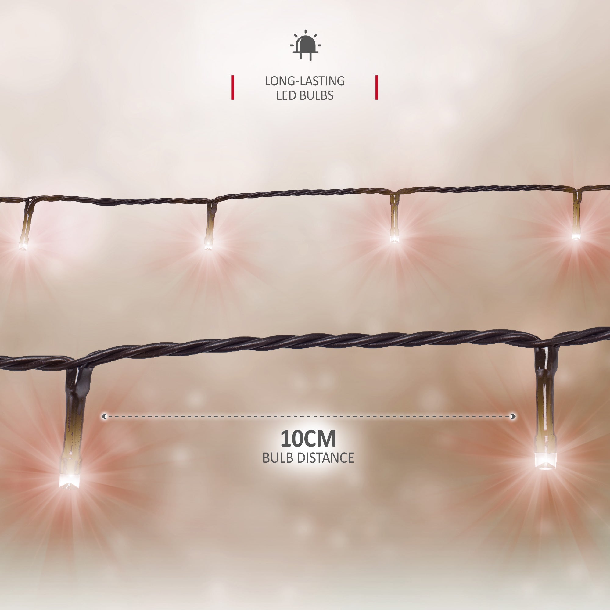 NETTA LED Fairy String Lights Outdoor and Indoor Plug In