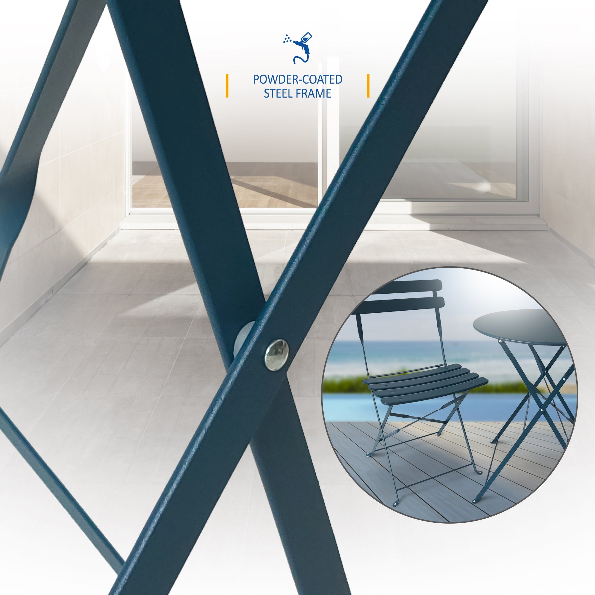 SUNMER Bistro Table & Chairs Set