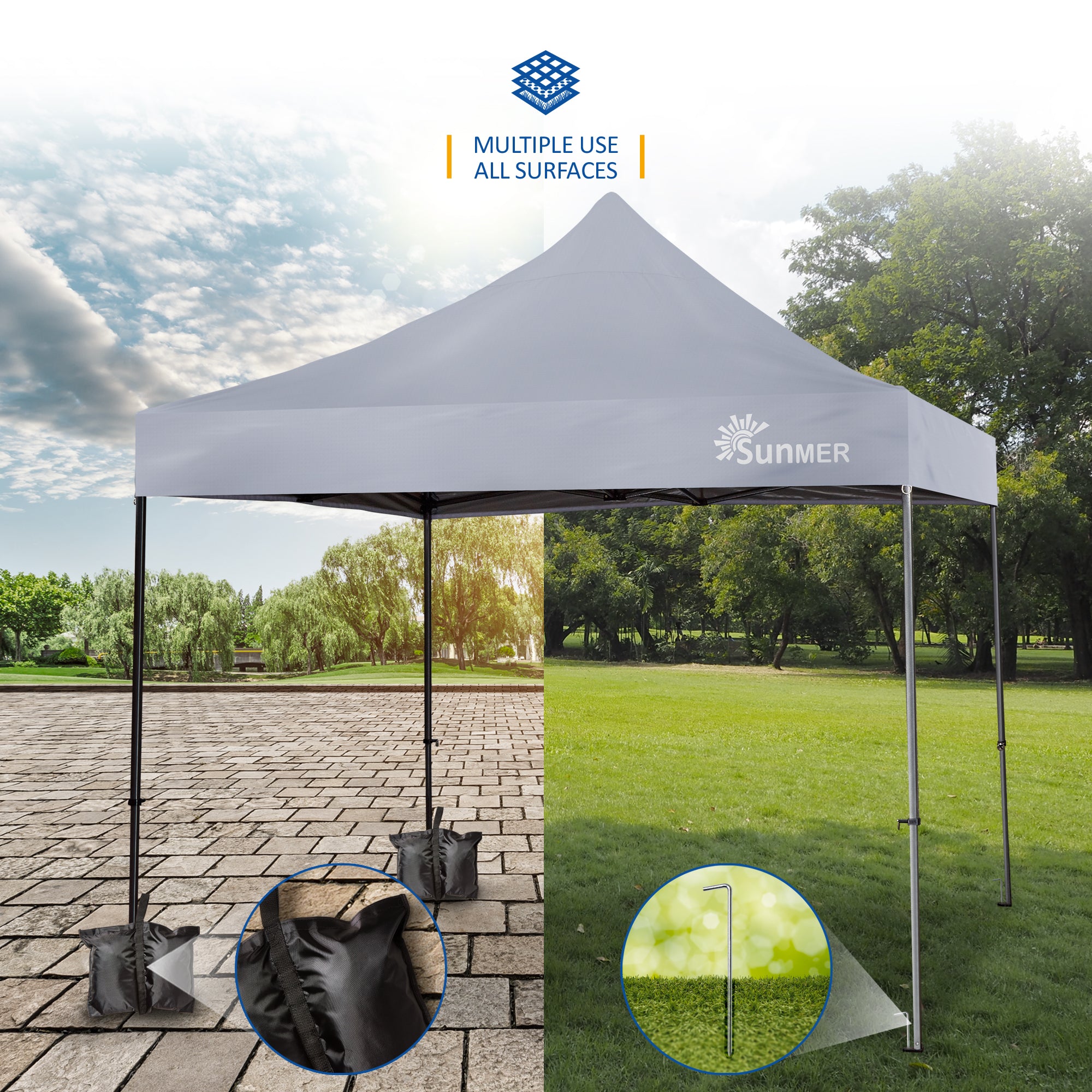 SUNMER 3Mx3M Steel Framed Gazebo