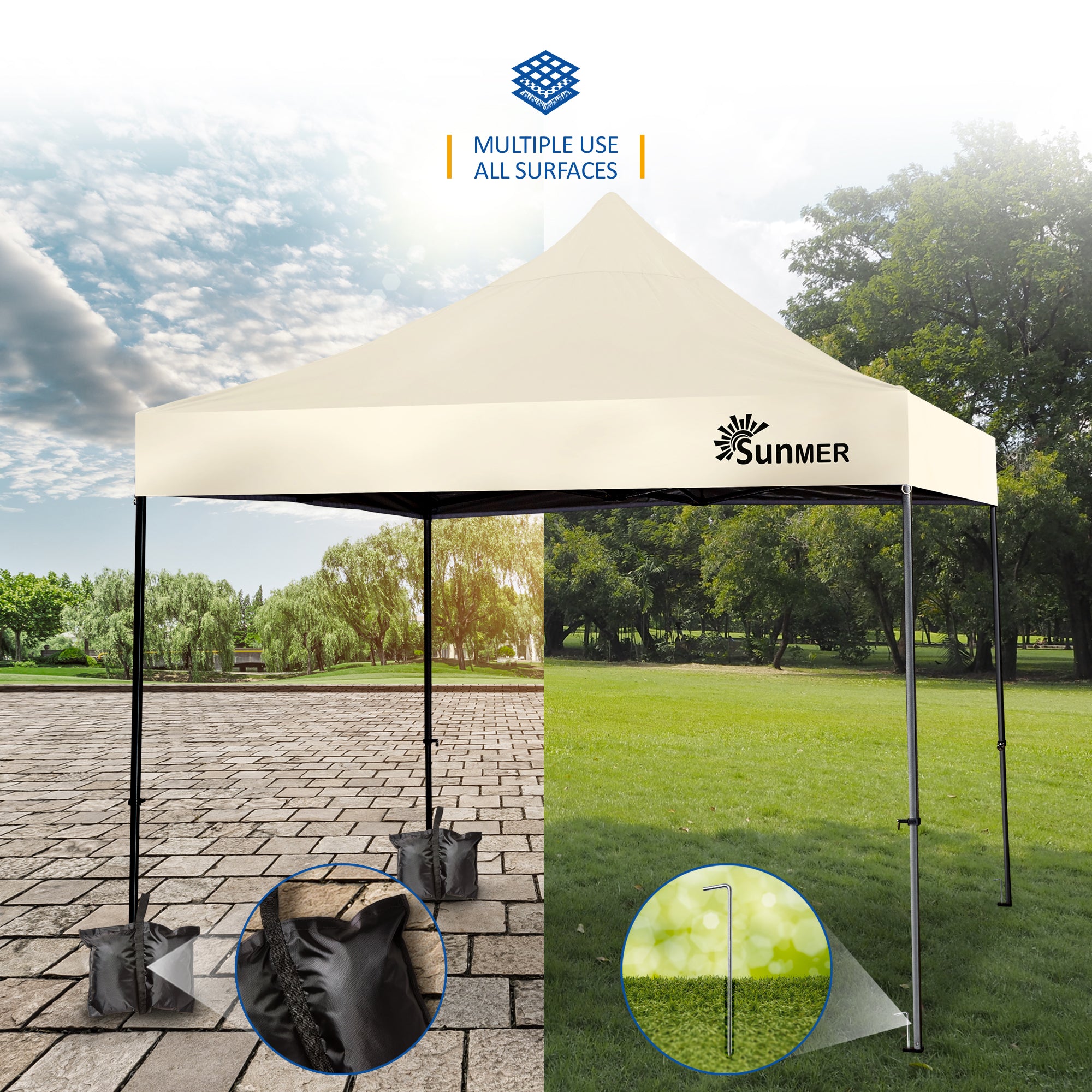 SUNMER 3Mx3M Steel Framed Gazebo