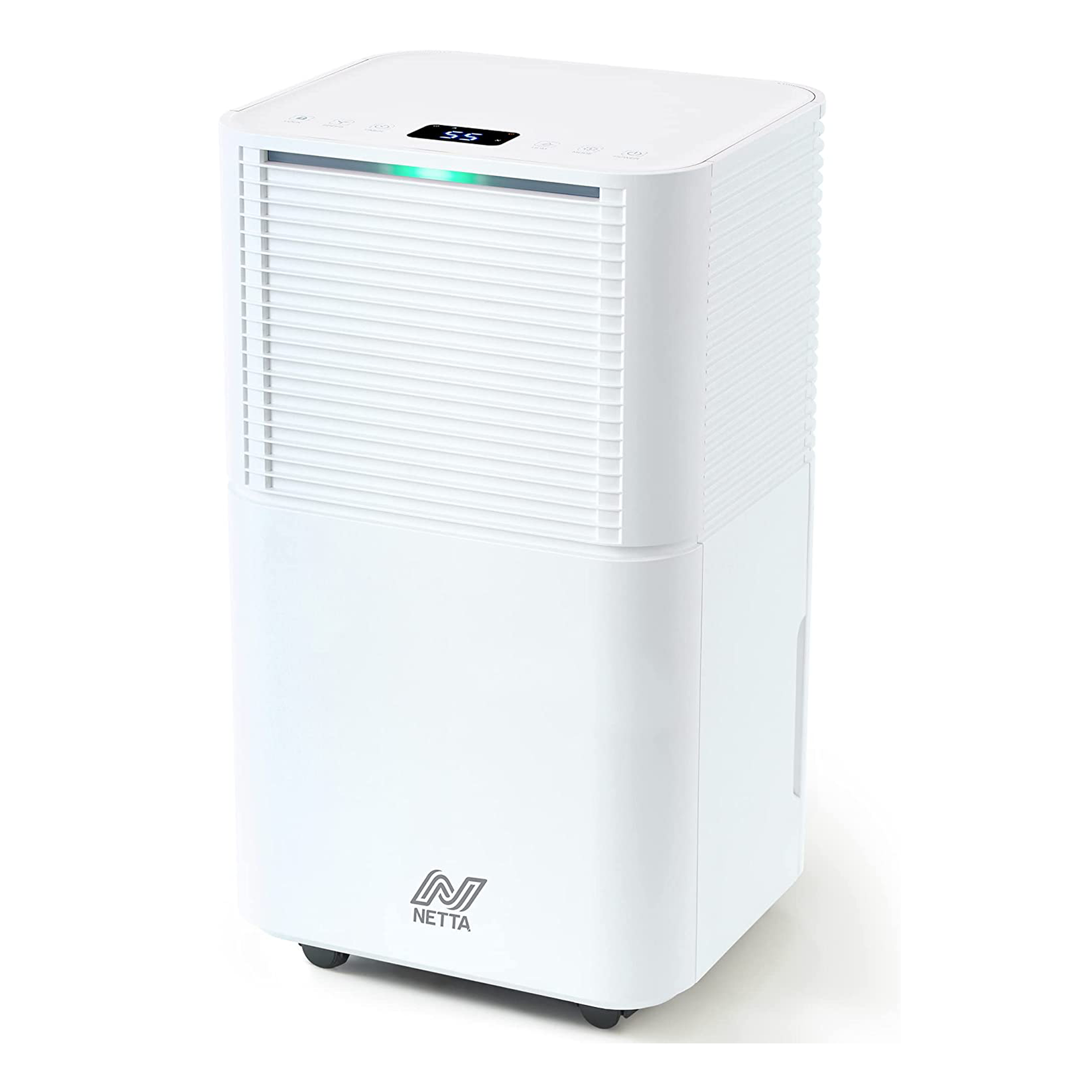 NETTA 12L Low Energy Dehumidifier - Digital Control Panel, Air Filter, Auto Restart 200W