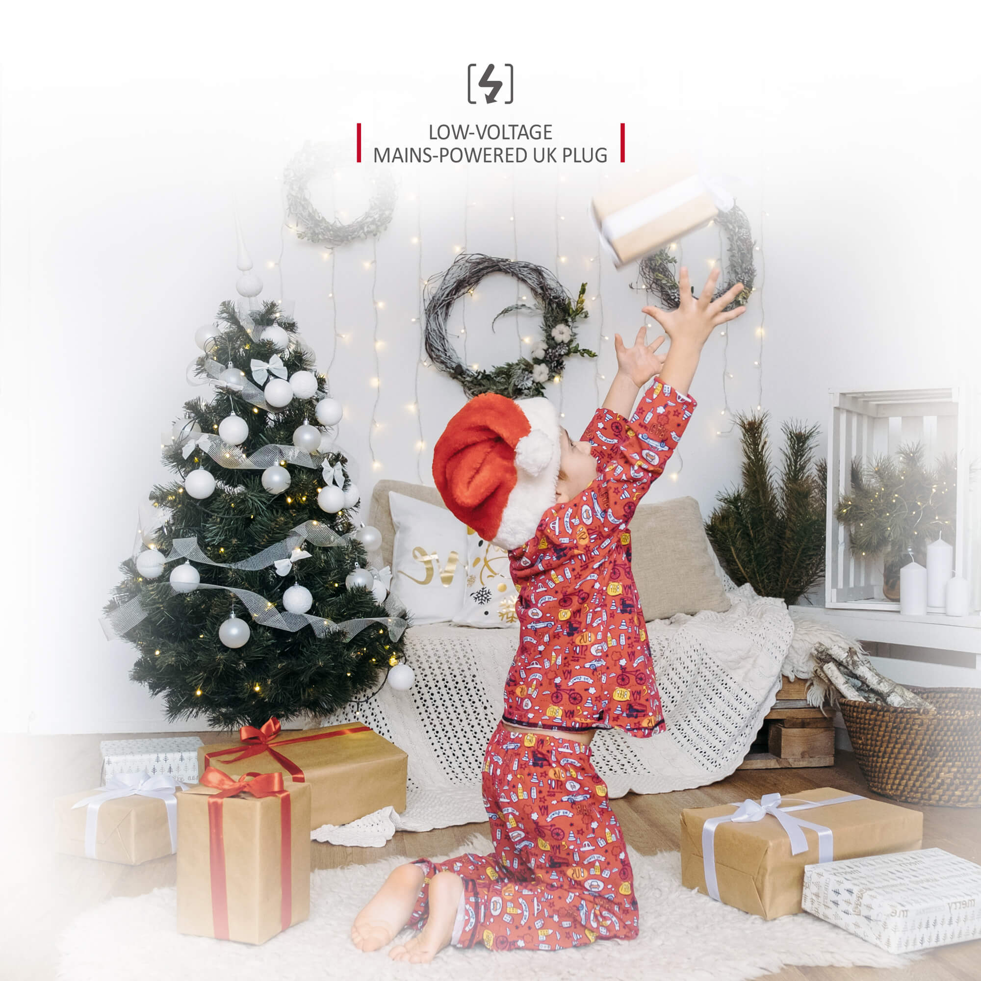 NETTA LED Fairy String Lights Warm White Clear Cable