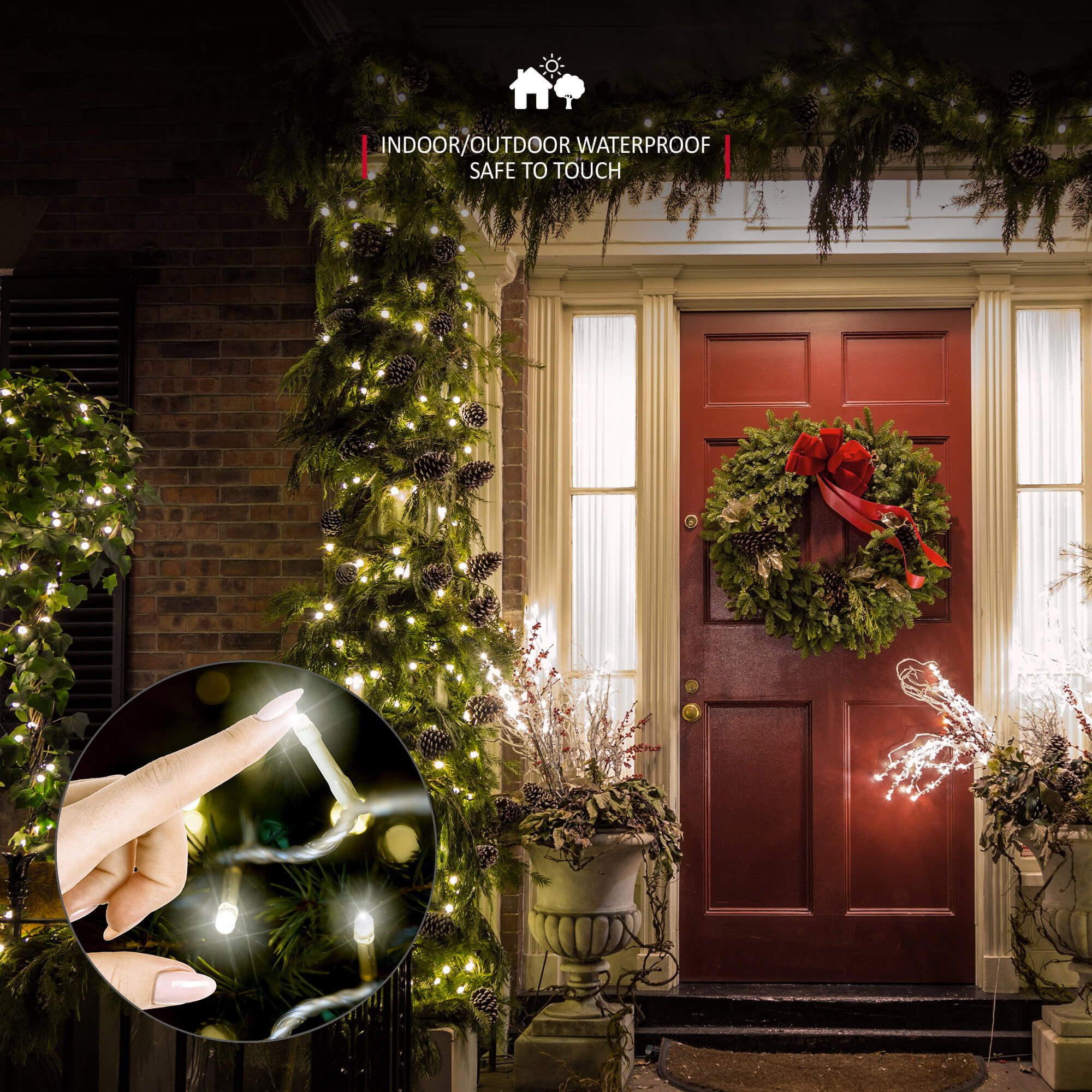 NETTA LED Fairy String Lights Warm White Clear Cable