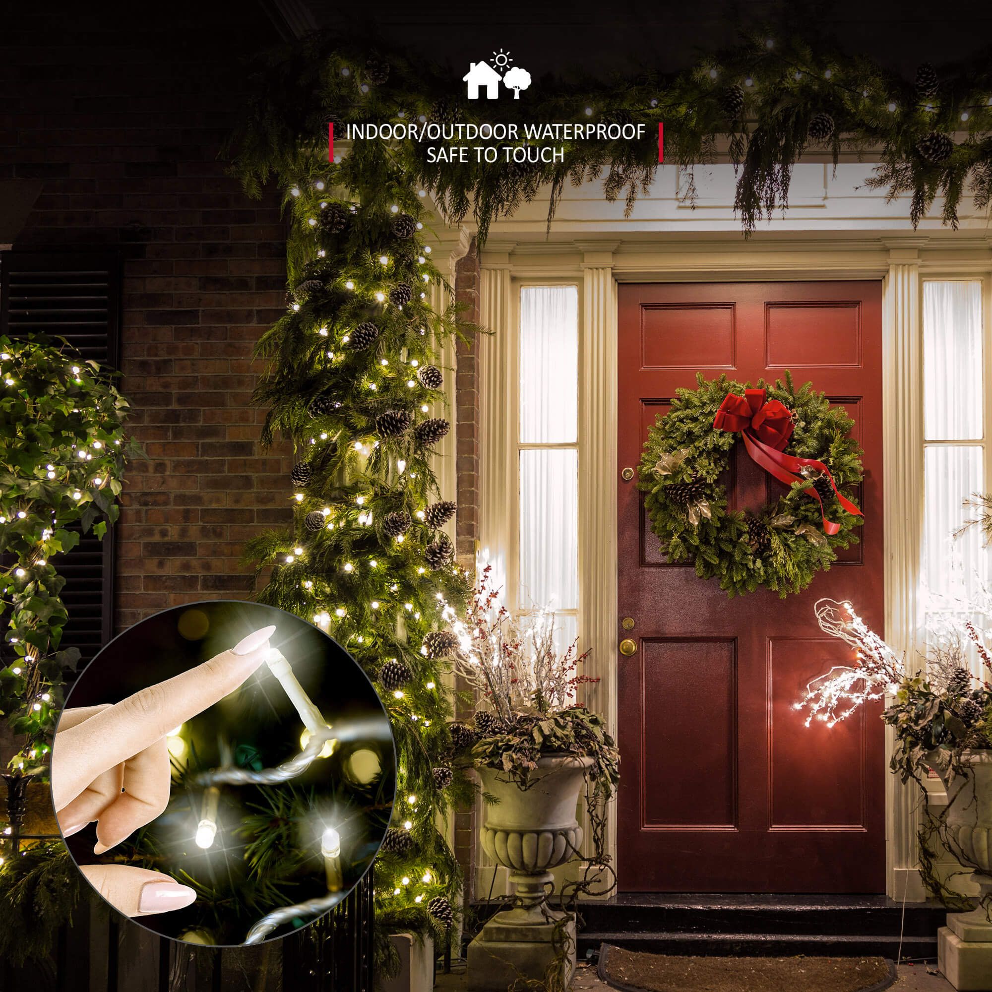 NETTA LED Fairy String Lights Warm White Clear Cable