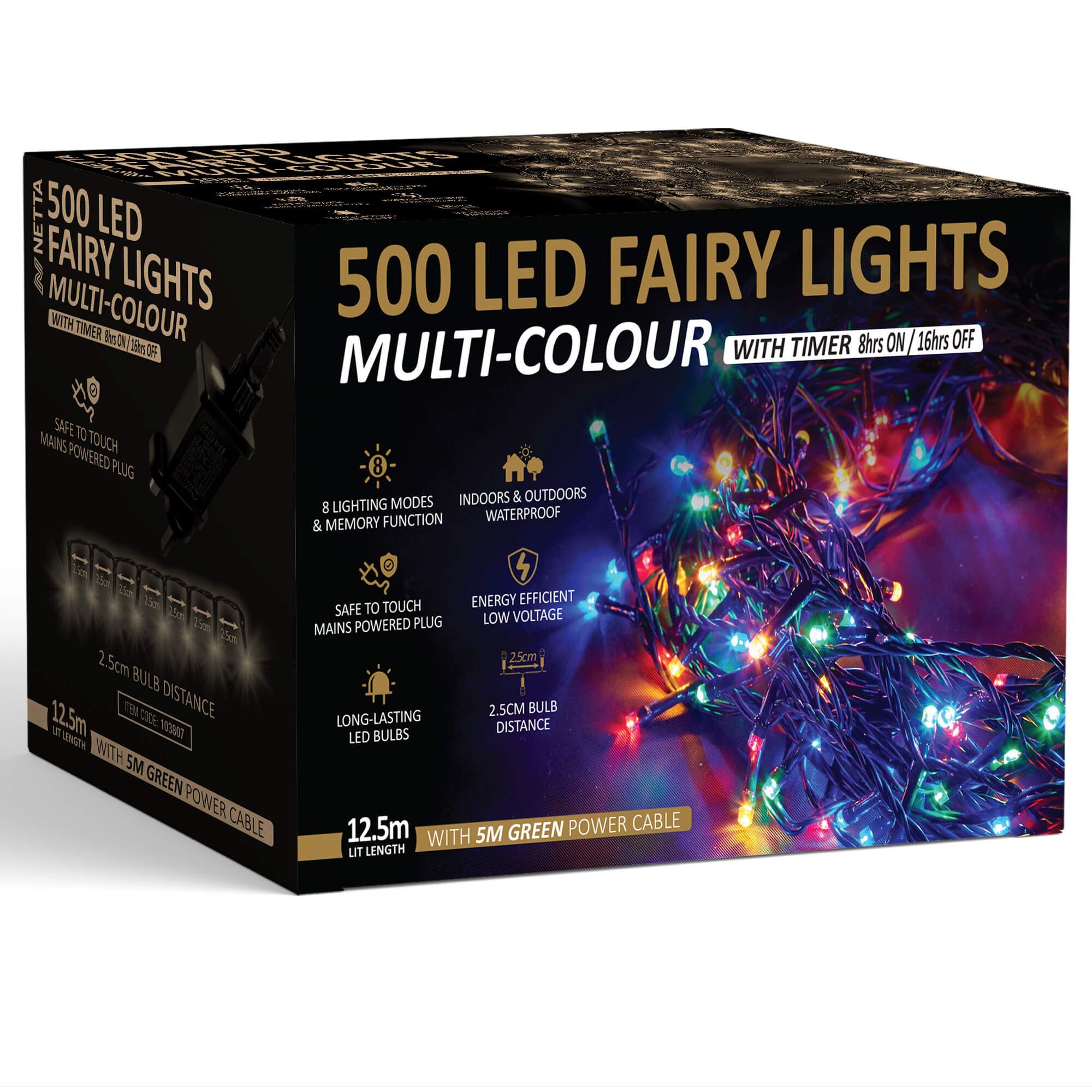 NETTA Christmas Fairy String Lights LED Outdoor & Indoor