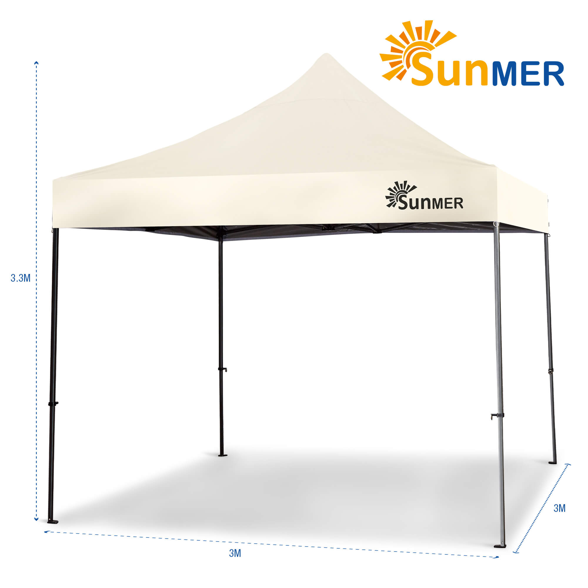 SUNMER 3Mx3M Steel Framed Gazebo