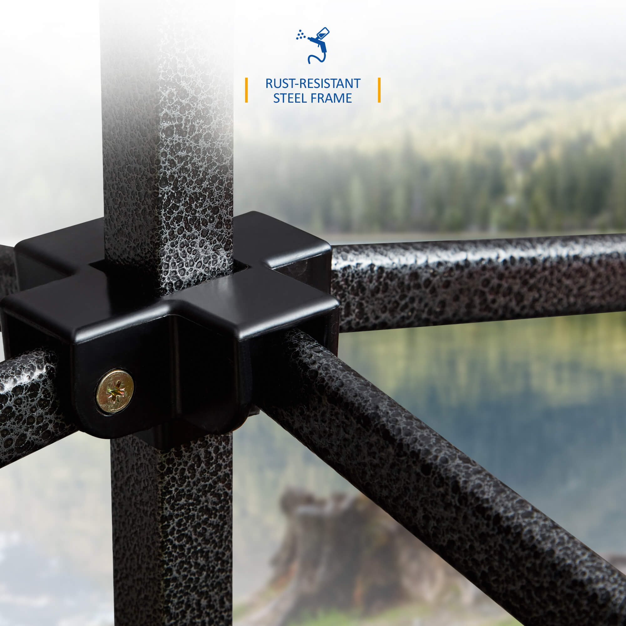 SUNMER 3Mx3M Steel Framed Gazebo with Walls