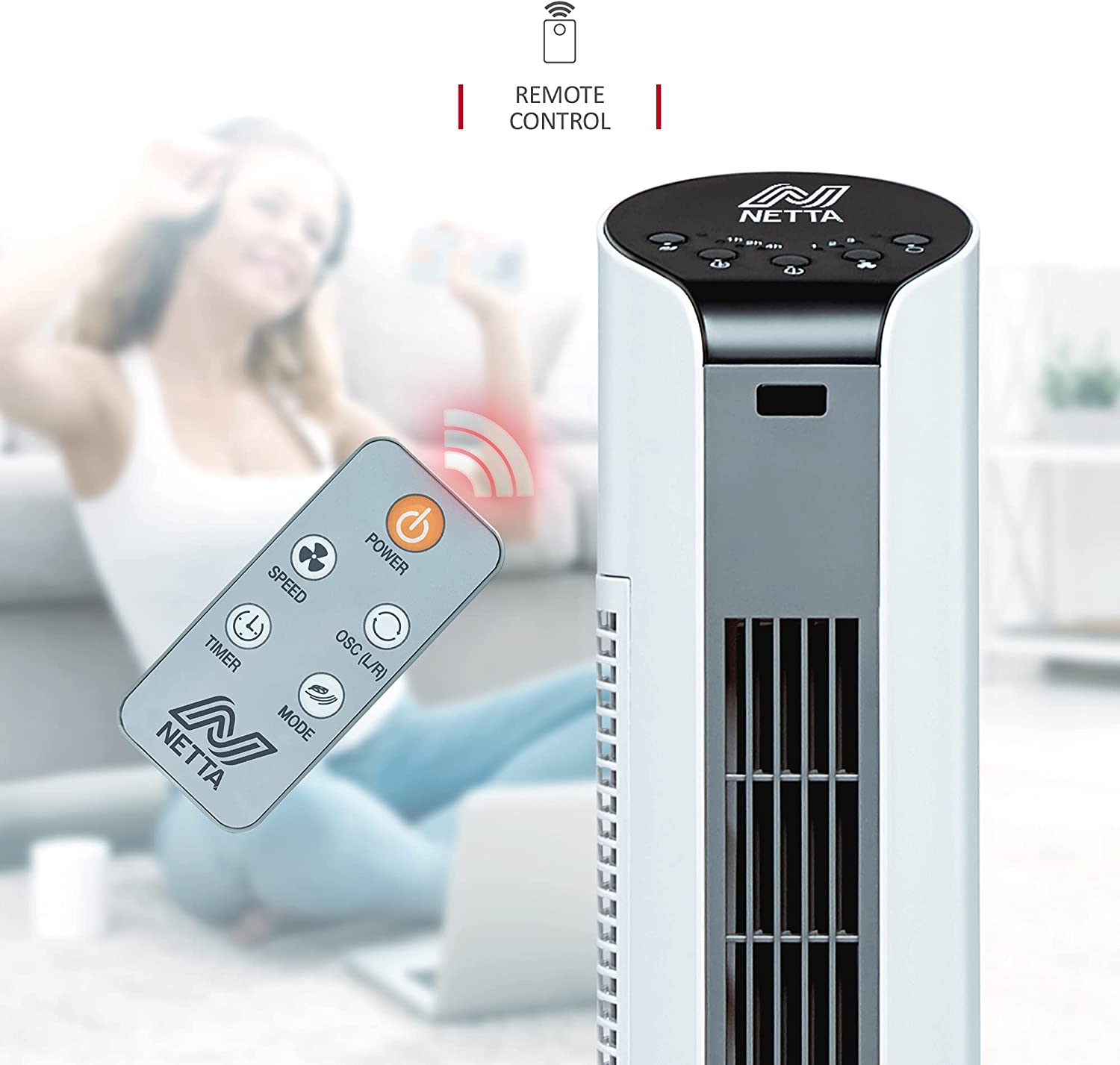 Replacement Remote Controller for NETTA 32" Tower Fan