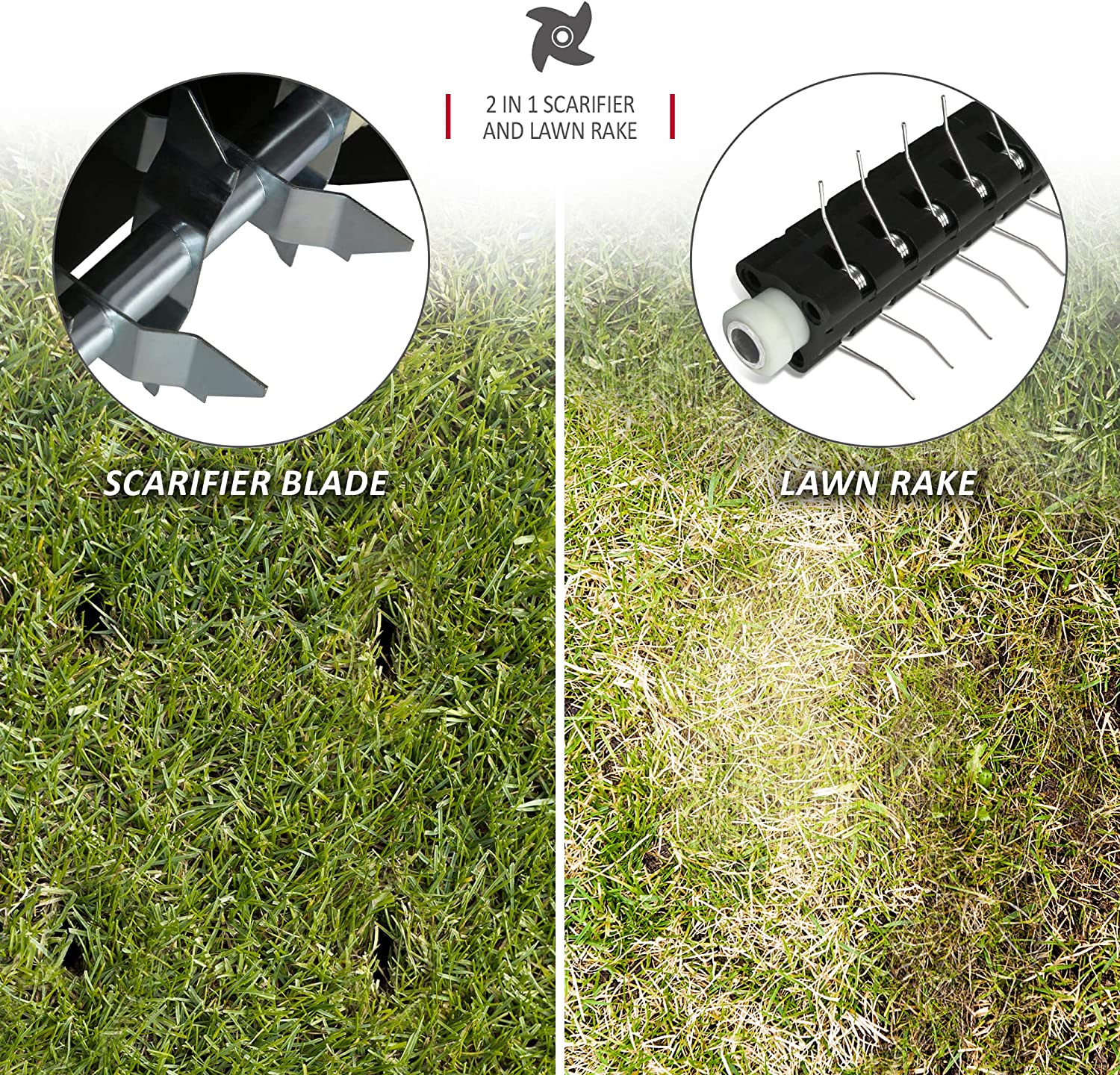 Replacement Scarifier Blade & Lawn Rake for NETTA 1500W - 2 in 1 Lawn Scarifier and Aerator
