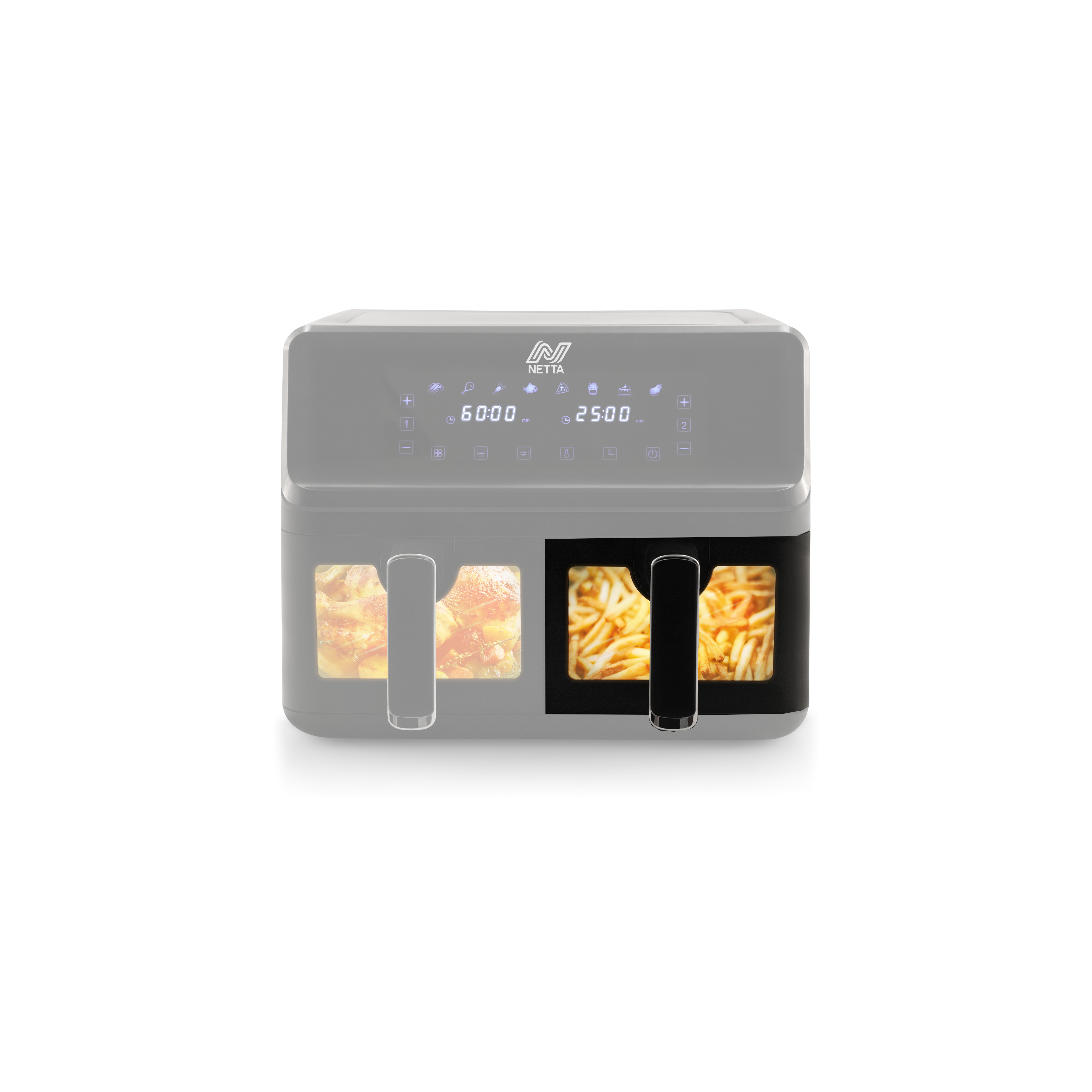 Replacement Baskets For NETTA 8L Dual Air Fryer