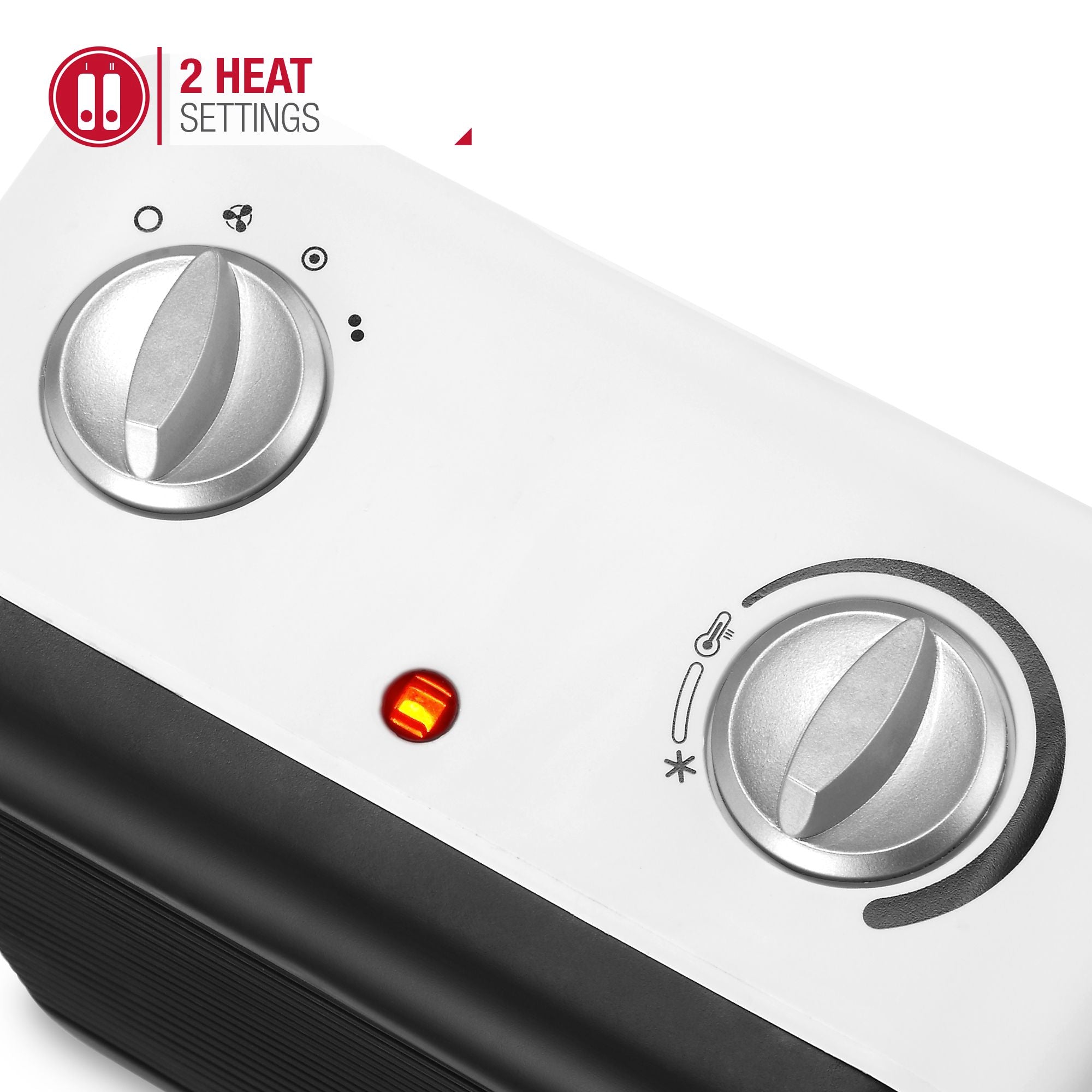 Portable Fan Heater - Black