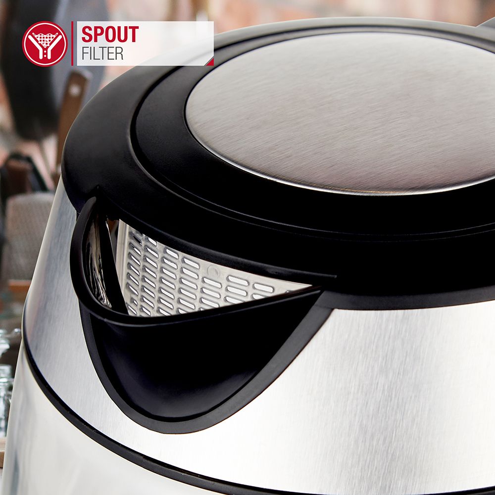 NETTA 1.7L Illuminated Glass Kettle with Temperature Control - 3000W