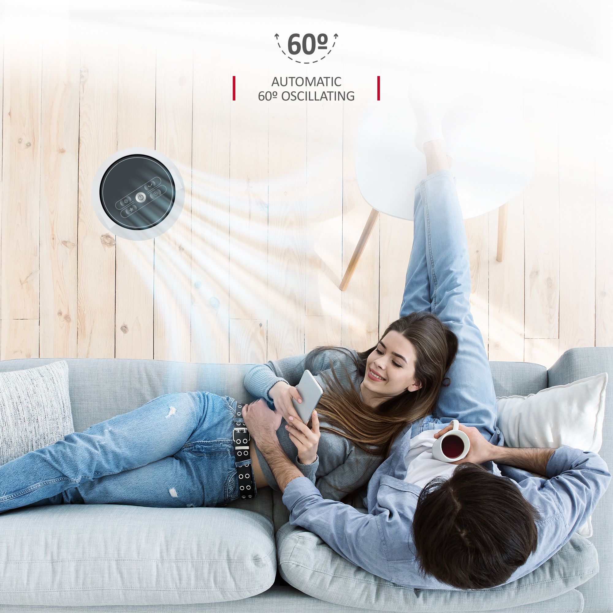 NETTA 42 Inch Tower Fan with Remote Control