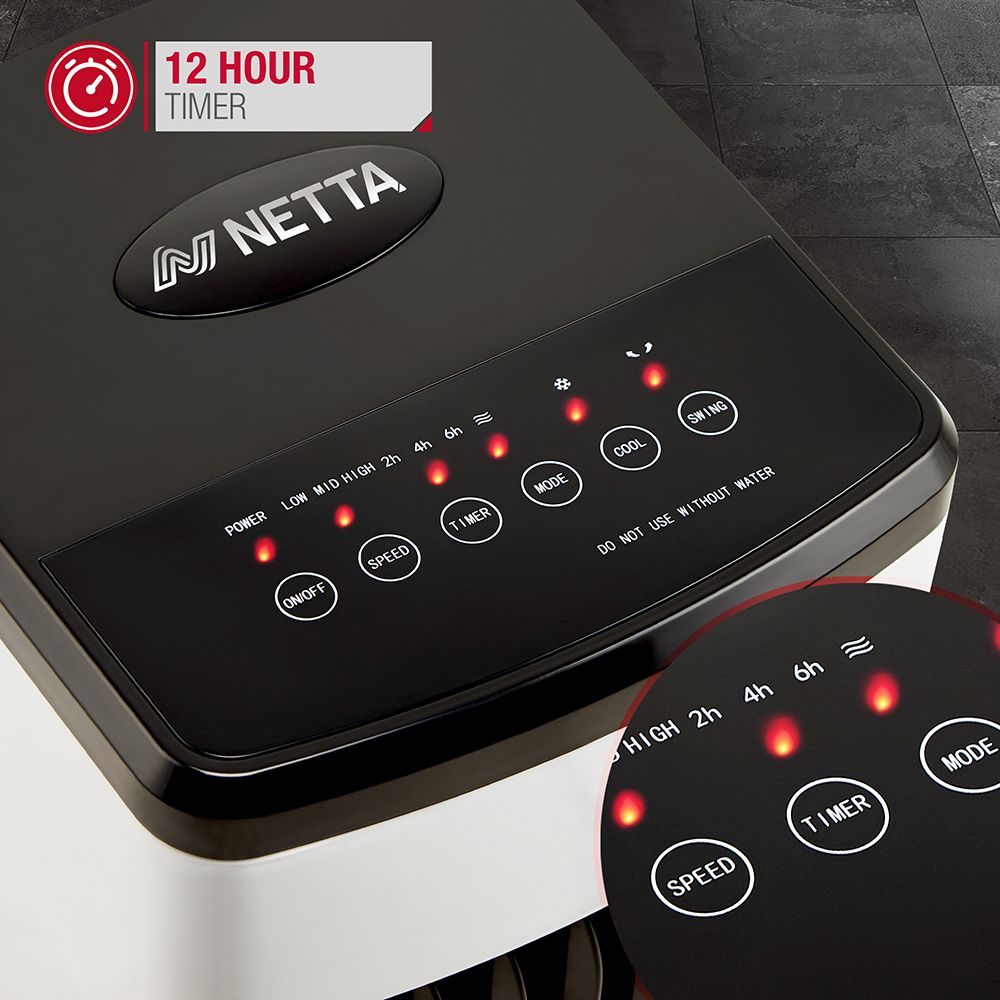 4L Air Cooler with 12 Hour Timer and Remote