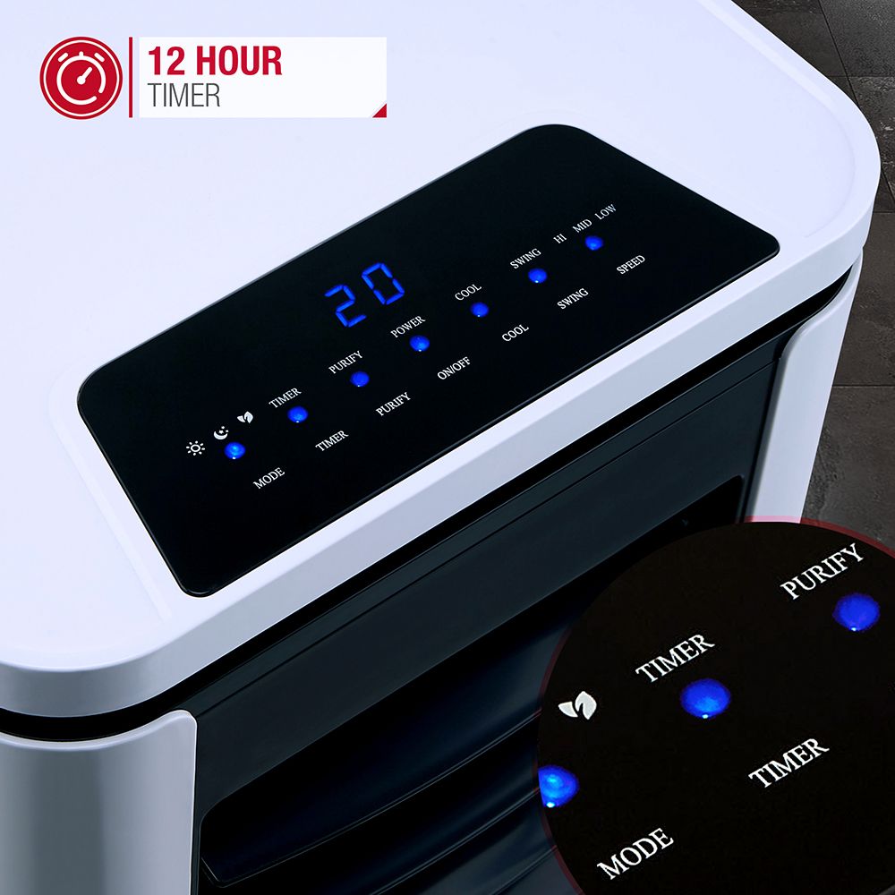 7L Air Cooler with 12 Hour Timer and Remote