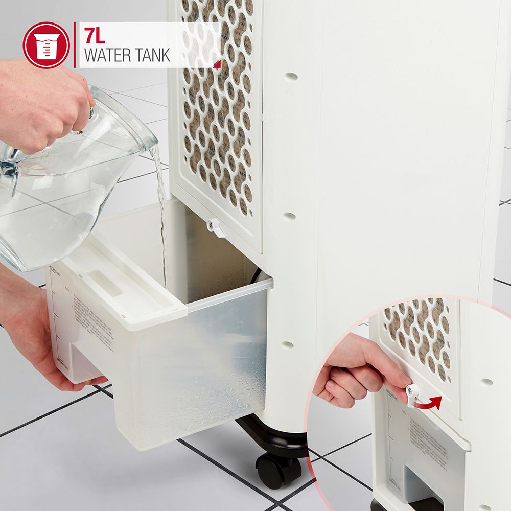 7L Air Cooler with 12 Hour Timer and Remote