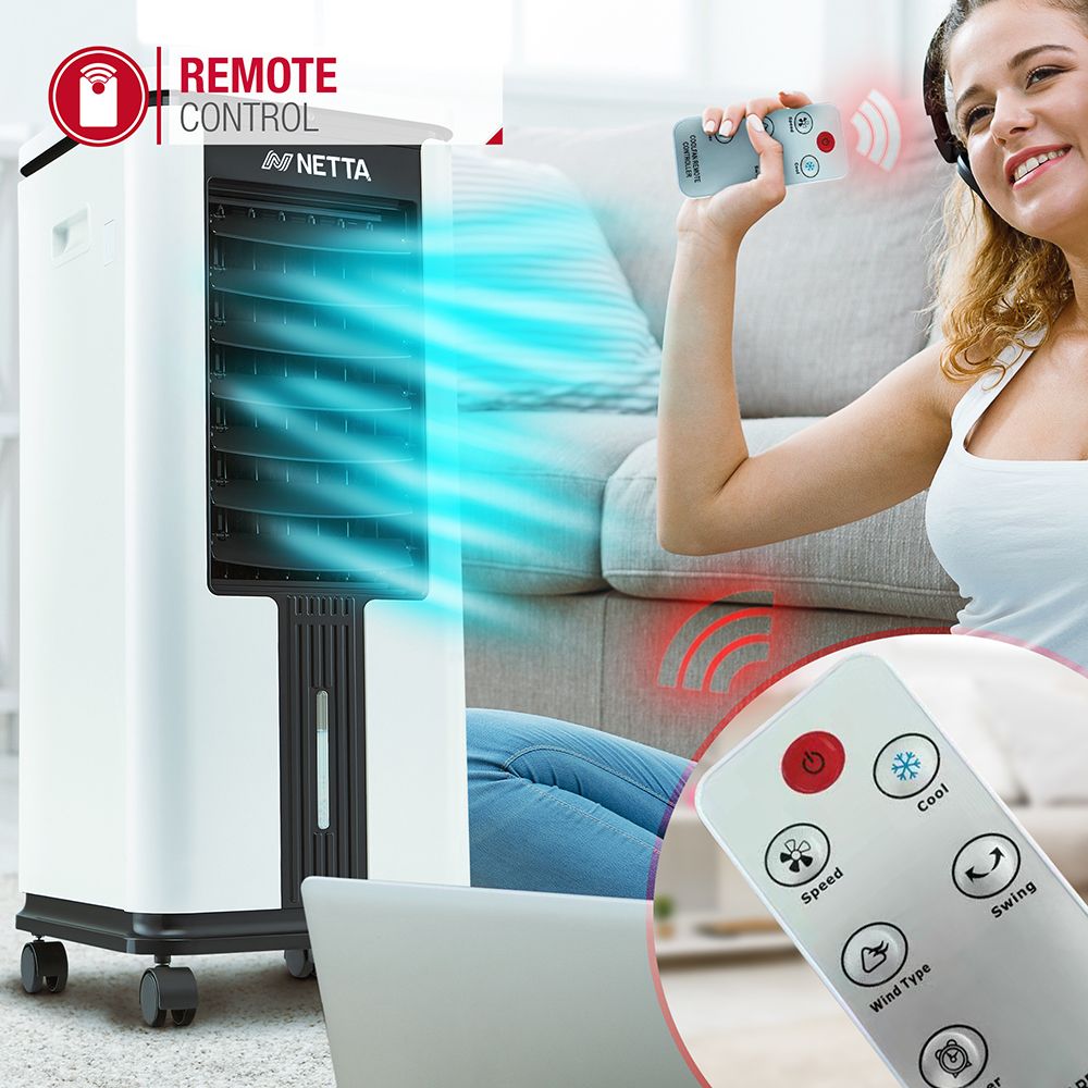 7L Air Cooler with 12 Hour Timer and Remote