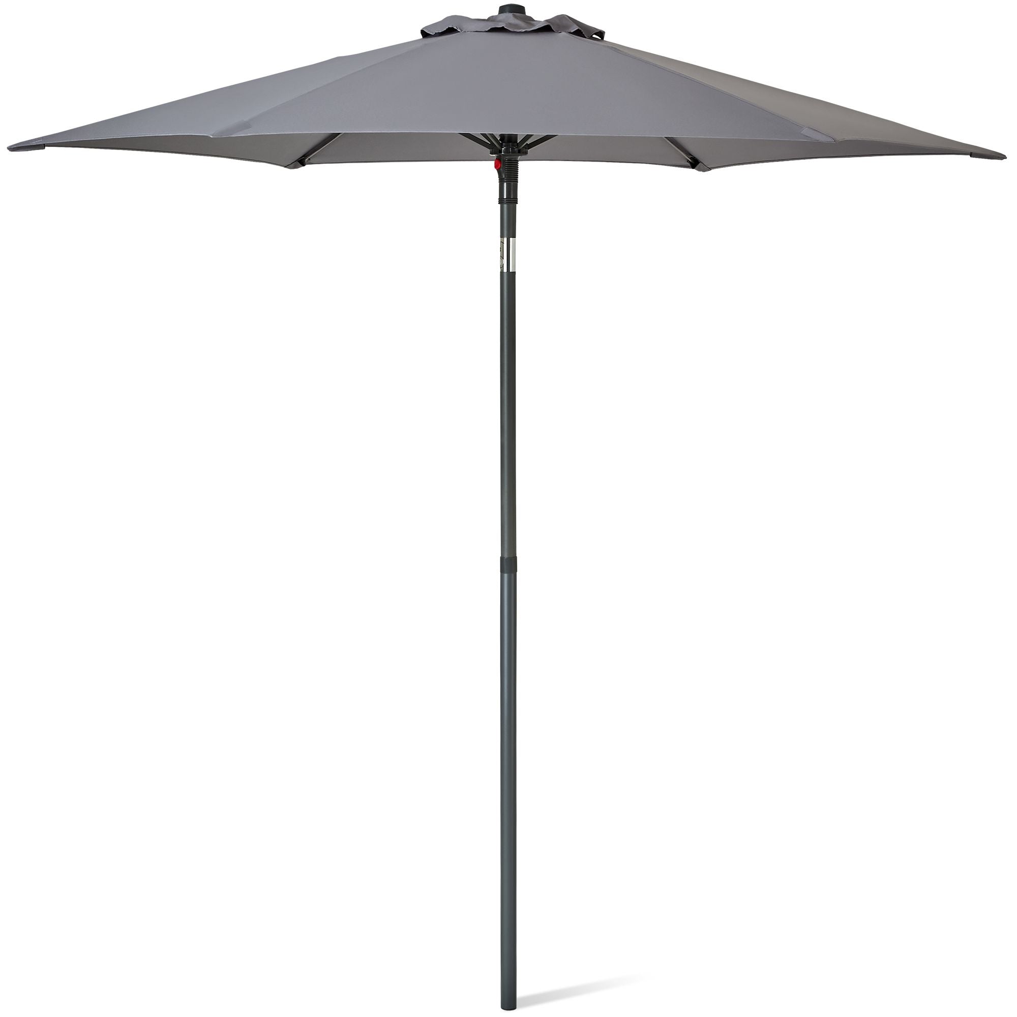 SUNMER 2M Push-up Garden Parasol Sun Shading Umbrella, Easy Open/Close Push Up with Tilt, Water Repellent Polyester, Powder-Coated Steel Frame