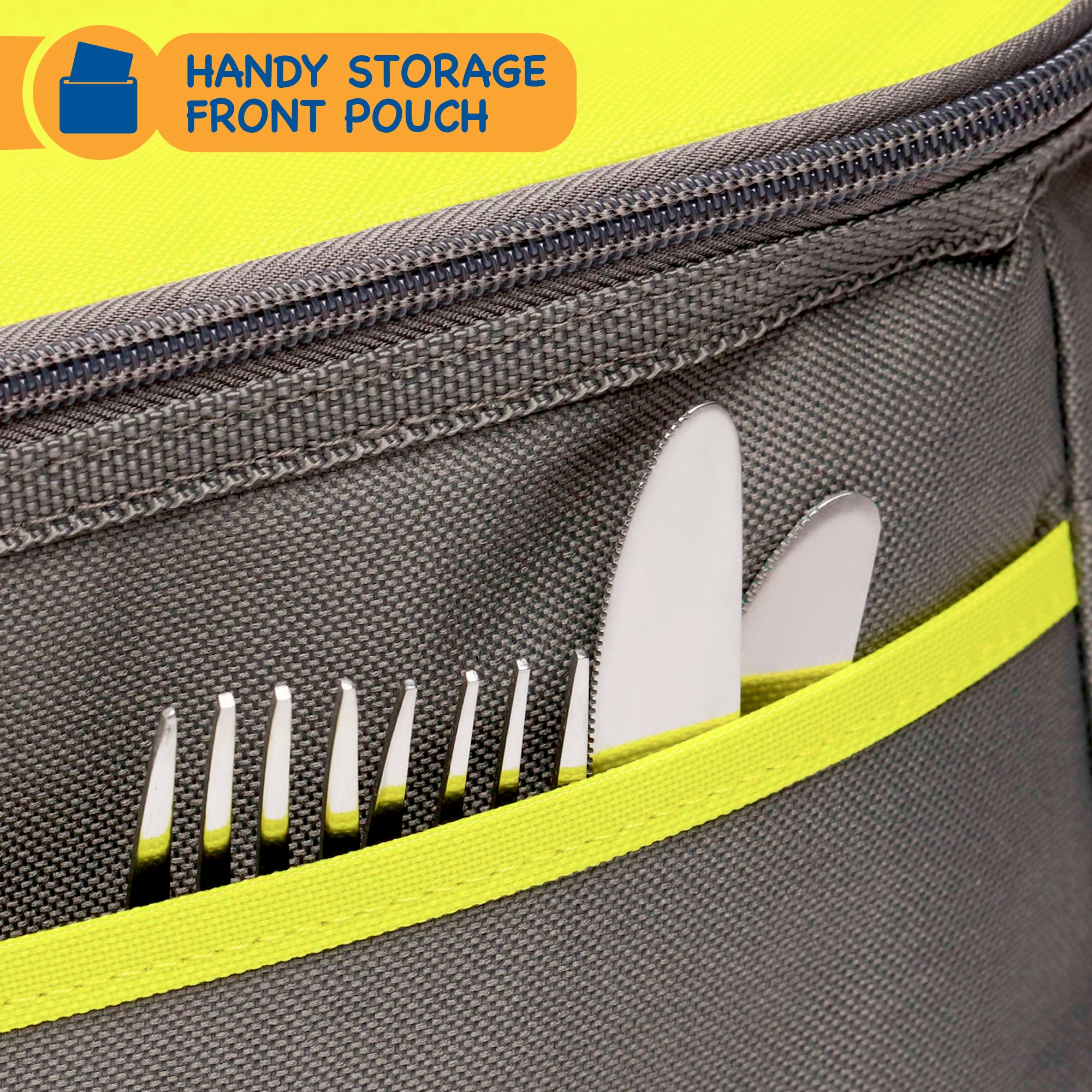 SUNMER 30L Cooler Bag With Shoulder Strap - Grey & Lime